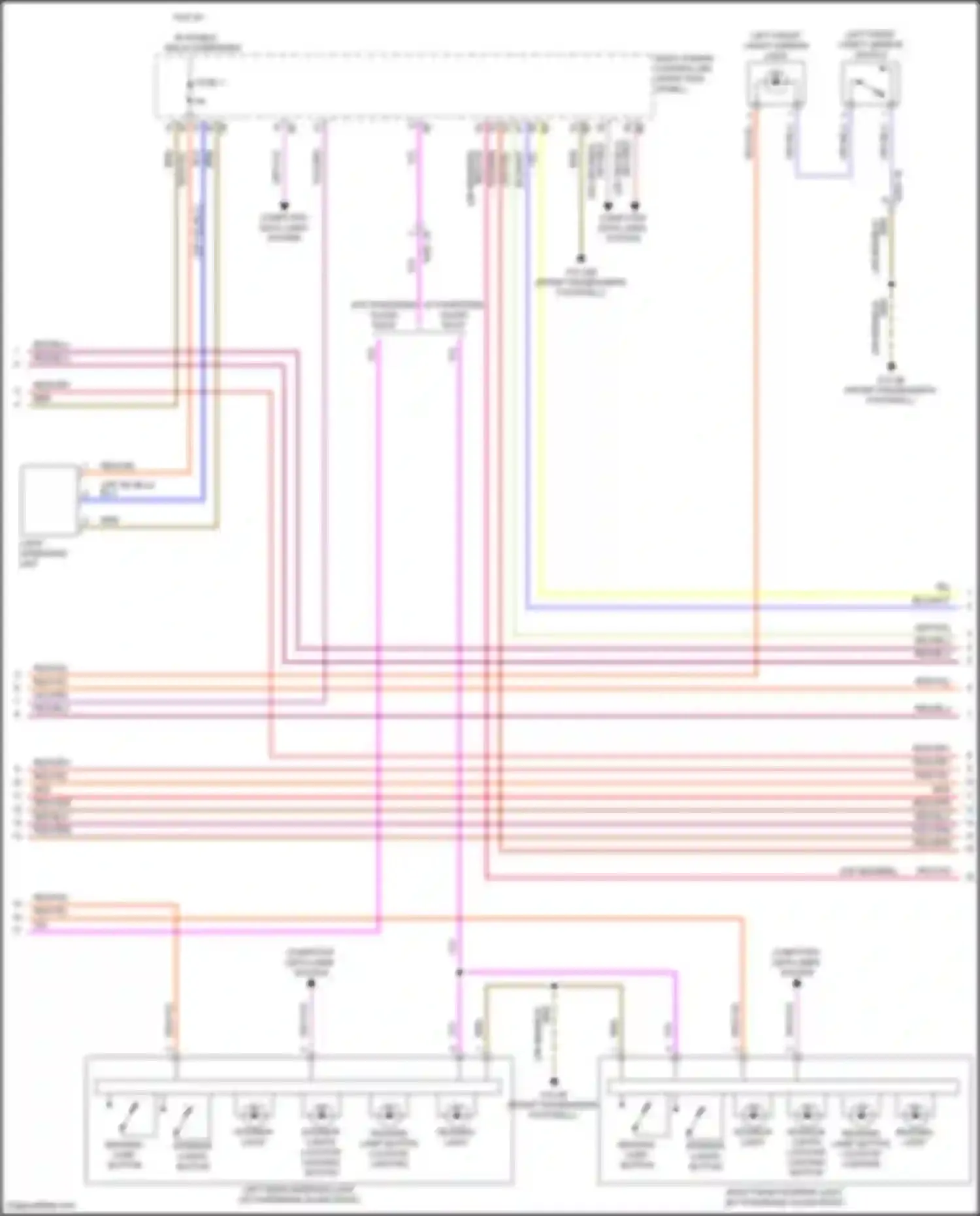 Wiring diagram interior lights locator lighting button for BMW X5 G18 (2022-2023) (2 of 2)