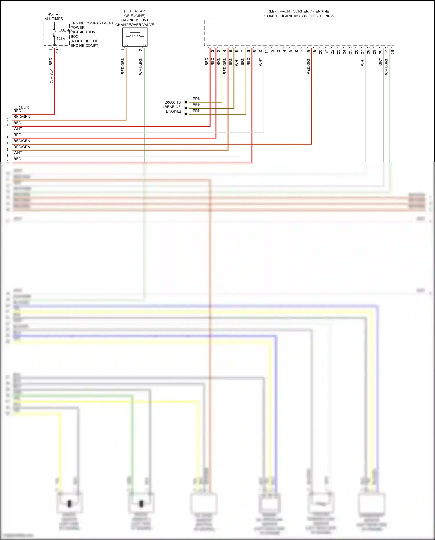 BMW X5 G18 (2022-2023) knock sensor wiring diagram  (2 of 4)