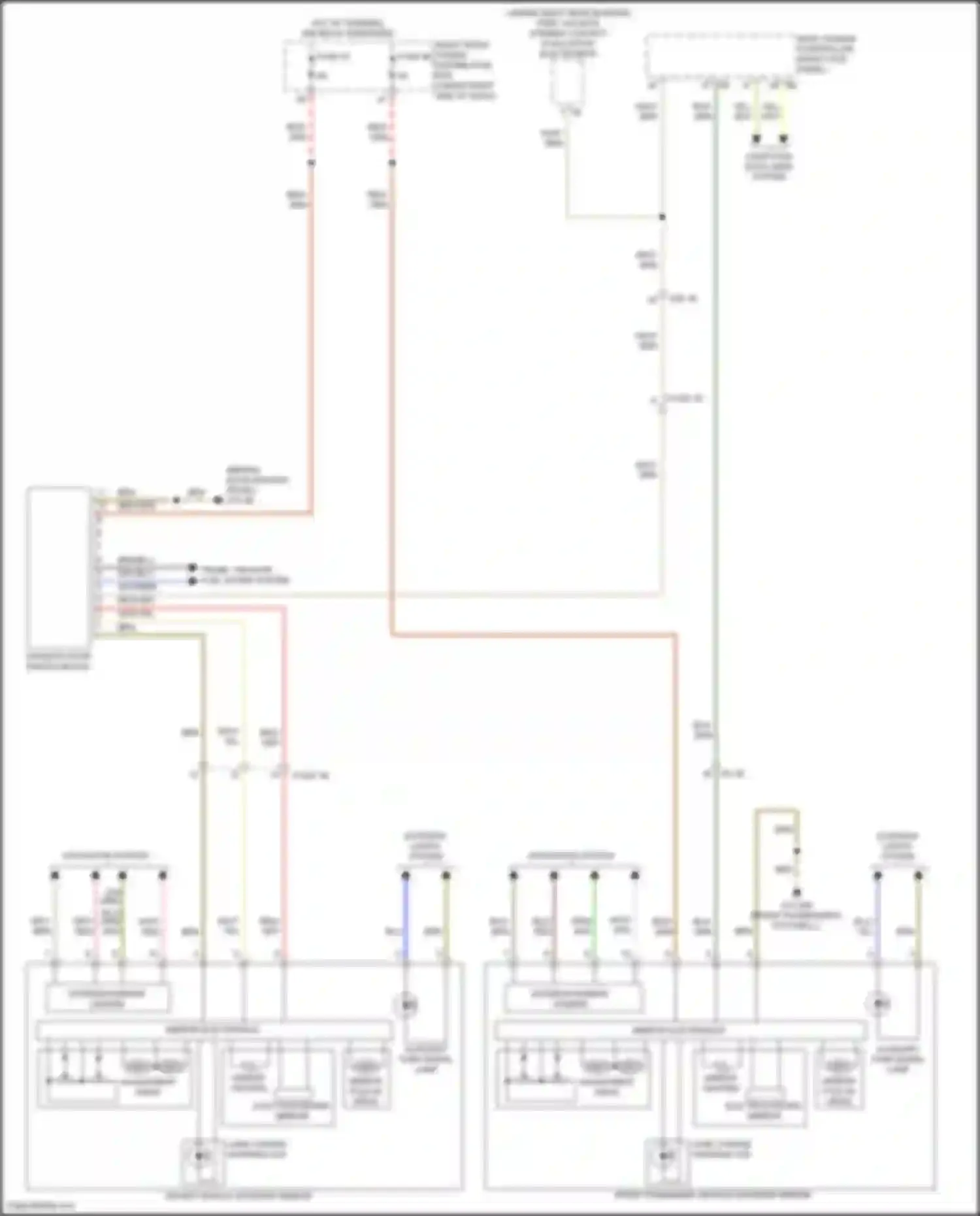Wiring diagram lane change warning led for BMW X5 G18 (2022-2023) (2 of 2)