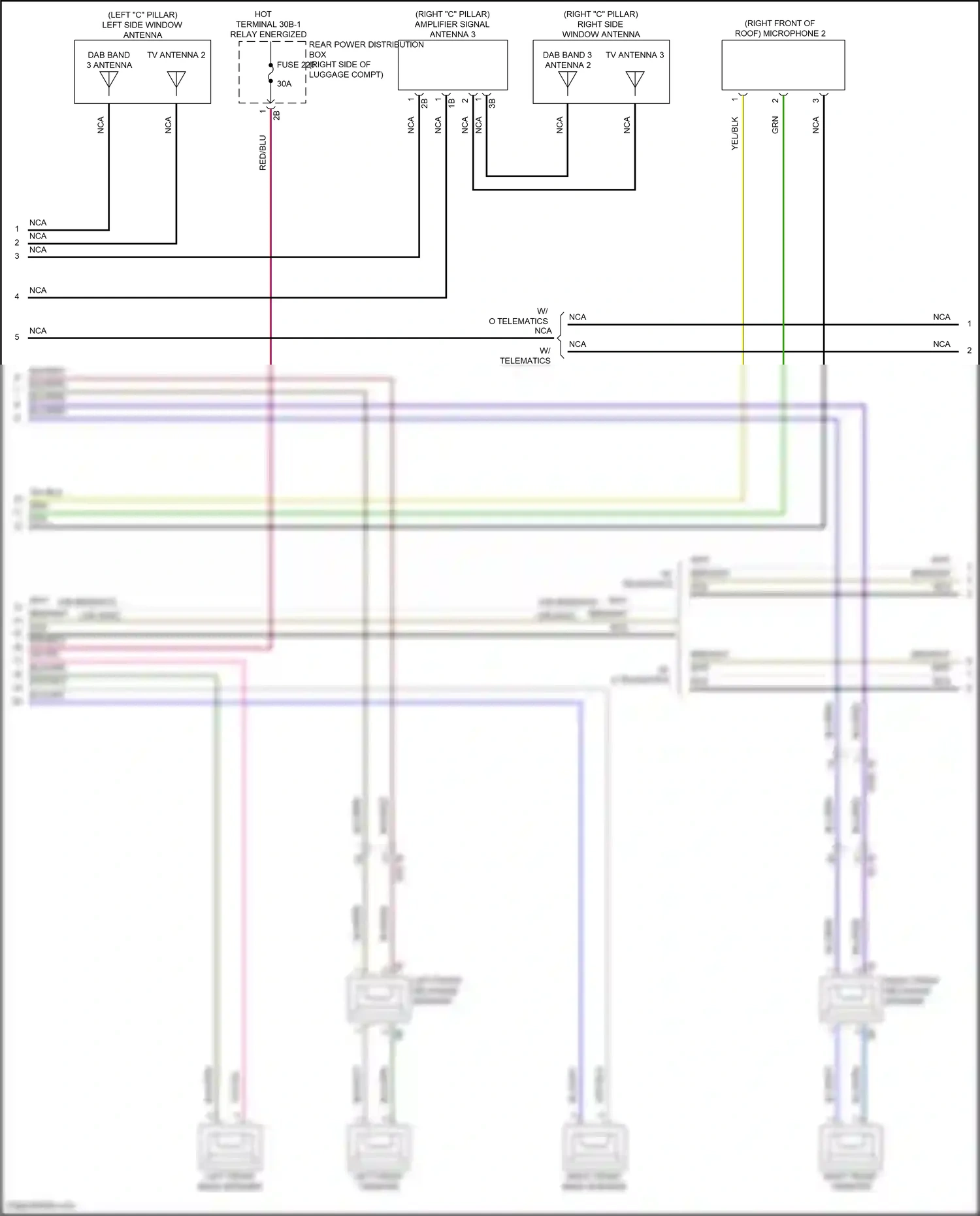 BMW X5 G18 (2022-2023) left front mid-range speaker wiring diagram  (1 of 6)