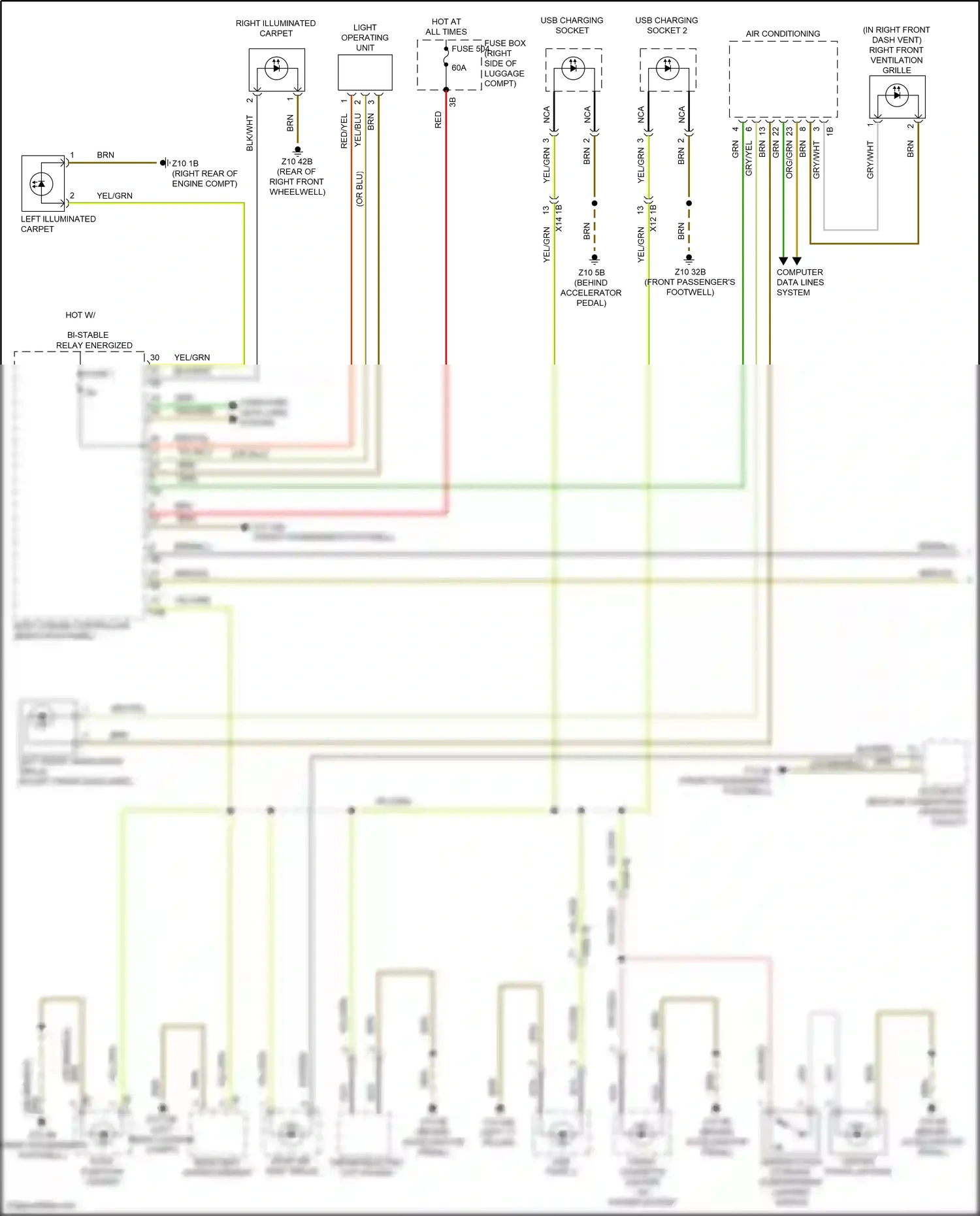 BMW X5 G18 (2022-2023) light operating unit wiring diagram  (4 of 5)