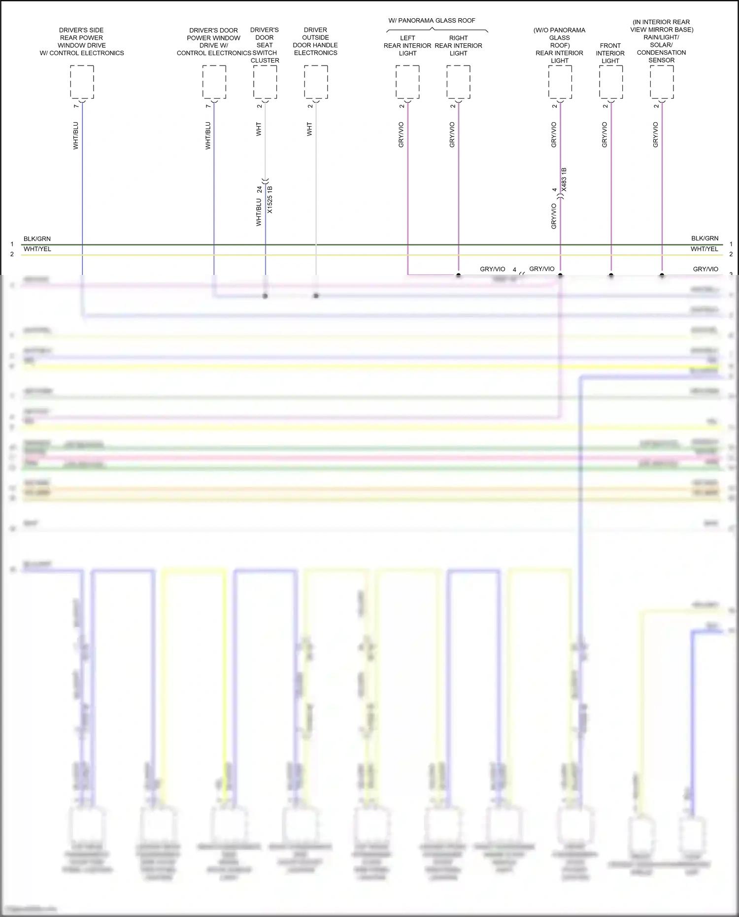 BMW X5 G18 (2022-2023) light operating unit wiring diagram  (3 of 5)