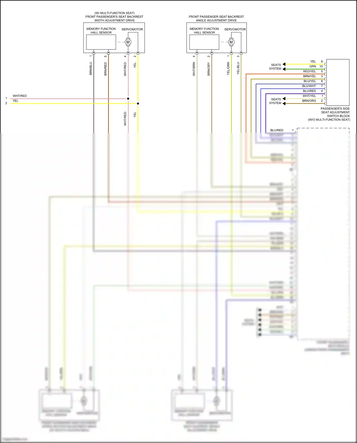 BMW X5 G18 (2022-2023) memory function hall sensor wiring diagram  (4 of 4)