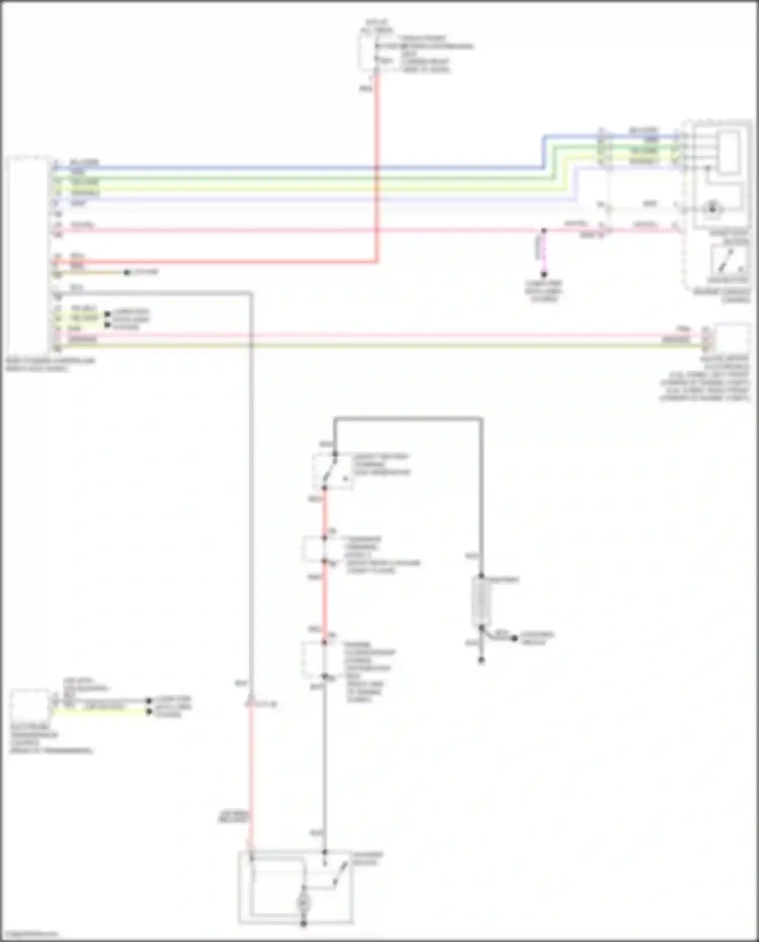 Wiring diagram msa button for BMW X5 G18 (2022-2023) (1 of 2)