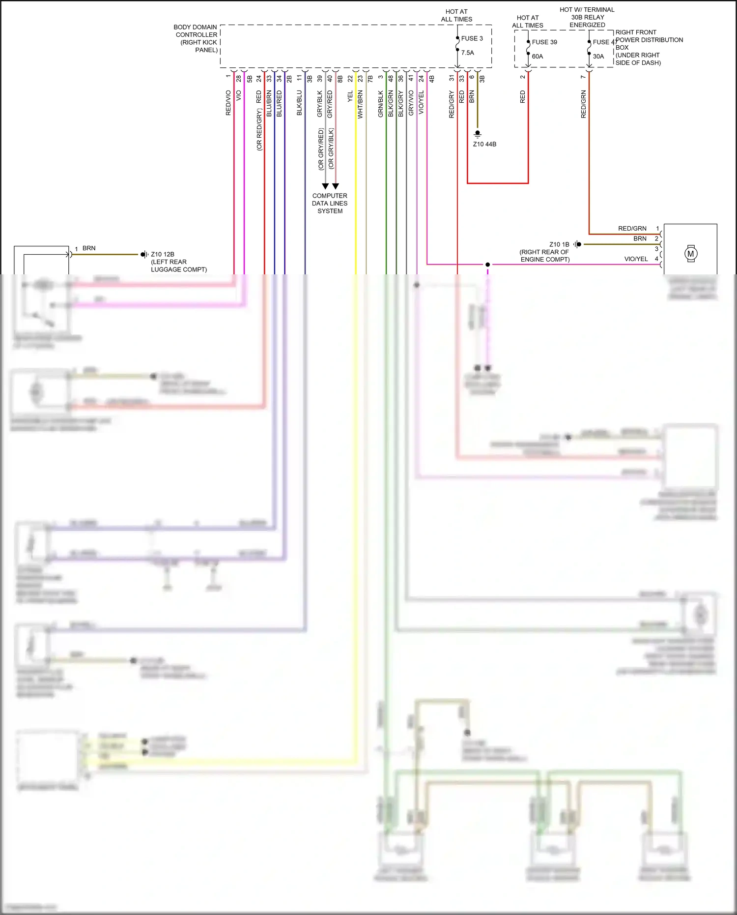 BMW X5 G18 (2022-2023) outside temperature sensor wiring diagram  (4 of 4)