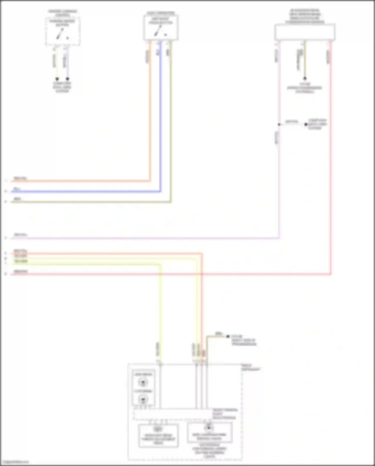 Wiring diagram parking brake button for BMW X5 G18 (2022-2023) (4 of 5)