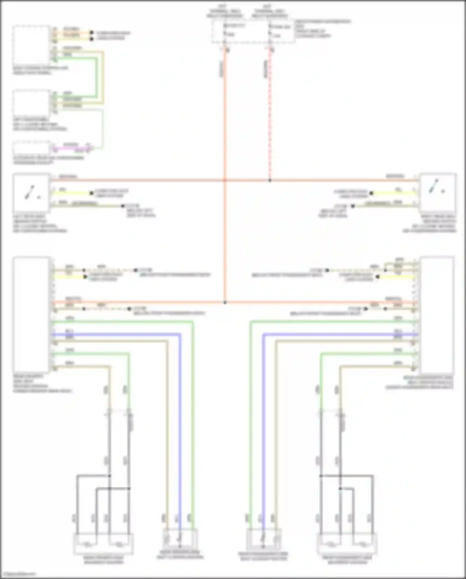 Wiring diagram rear driver's side seat heating module for BMW X5 G18 (2022-2023) (4 of 4)
