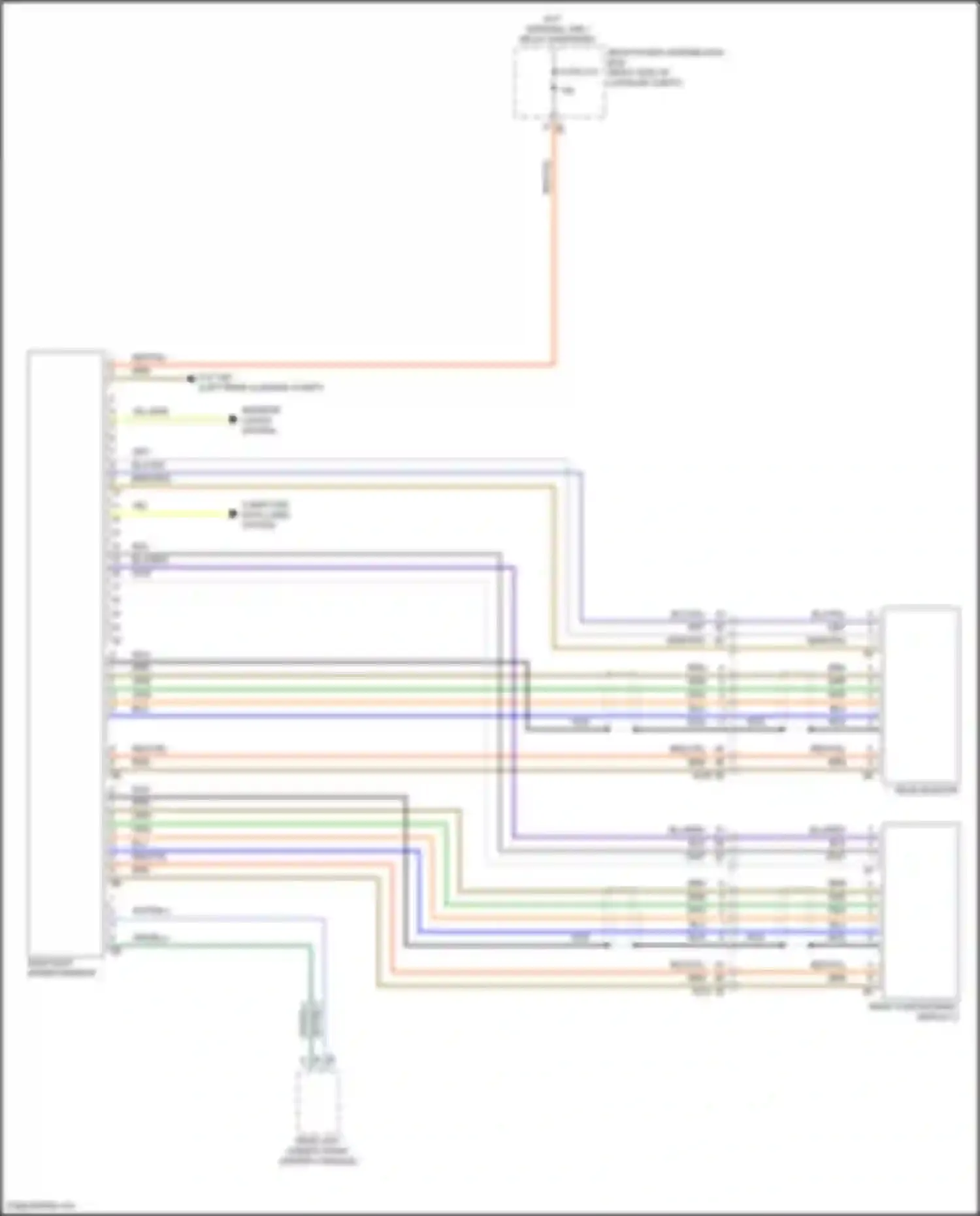 Wiring diagram rear monitor for BMW X5 G18 (2022-2023) (1 of 1)