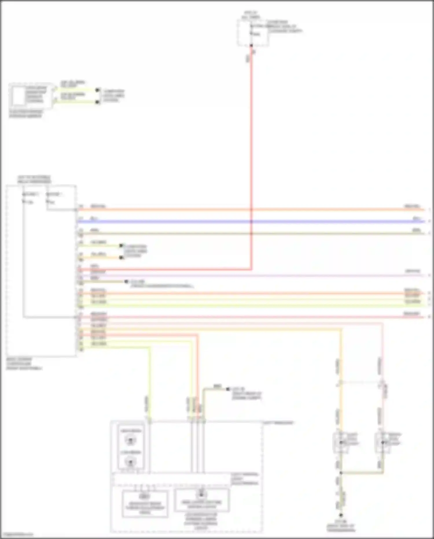 Wiring diagram right fog light for BMW X5 G18 (2022-2023) (2 of 2)