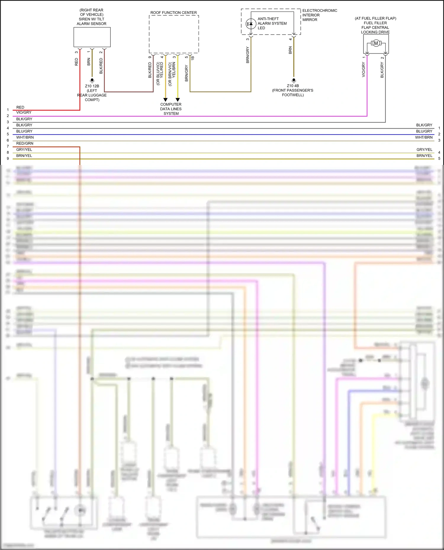 BMW X5 G18 (2022-2023) rotary striker switch hall effect sensor wiring diagram  (1 of 6)