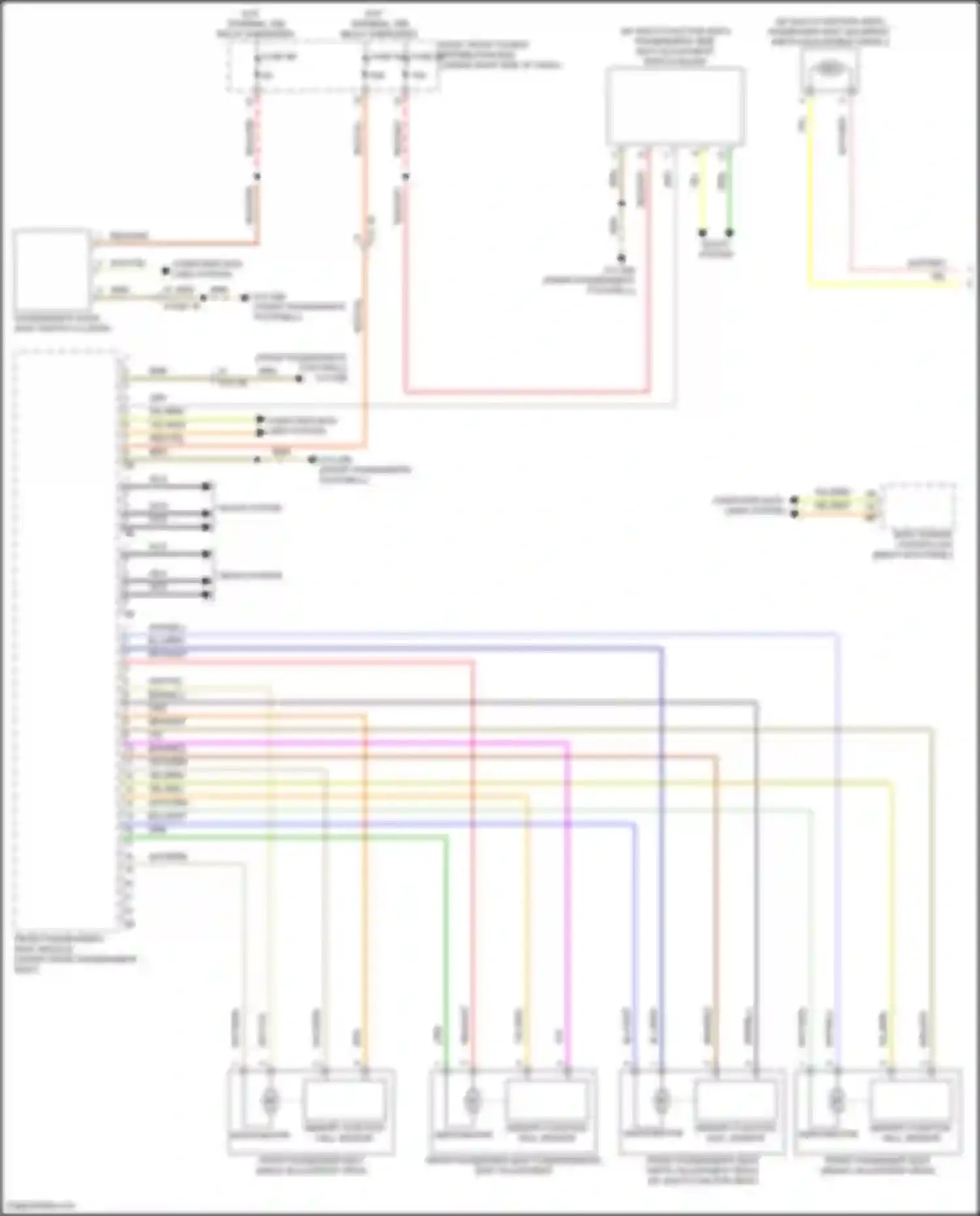 Wiring diagram seats system for BMW X5 G18 (2022-2023) (7 of 11)