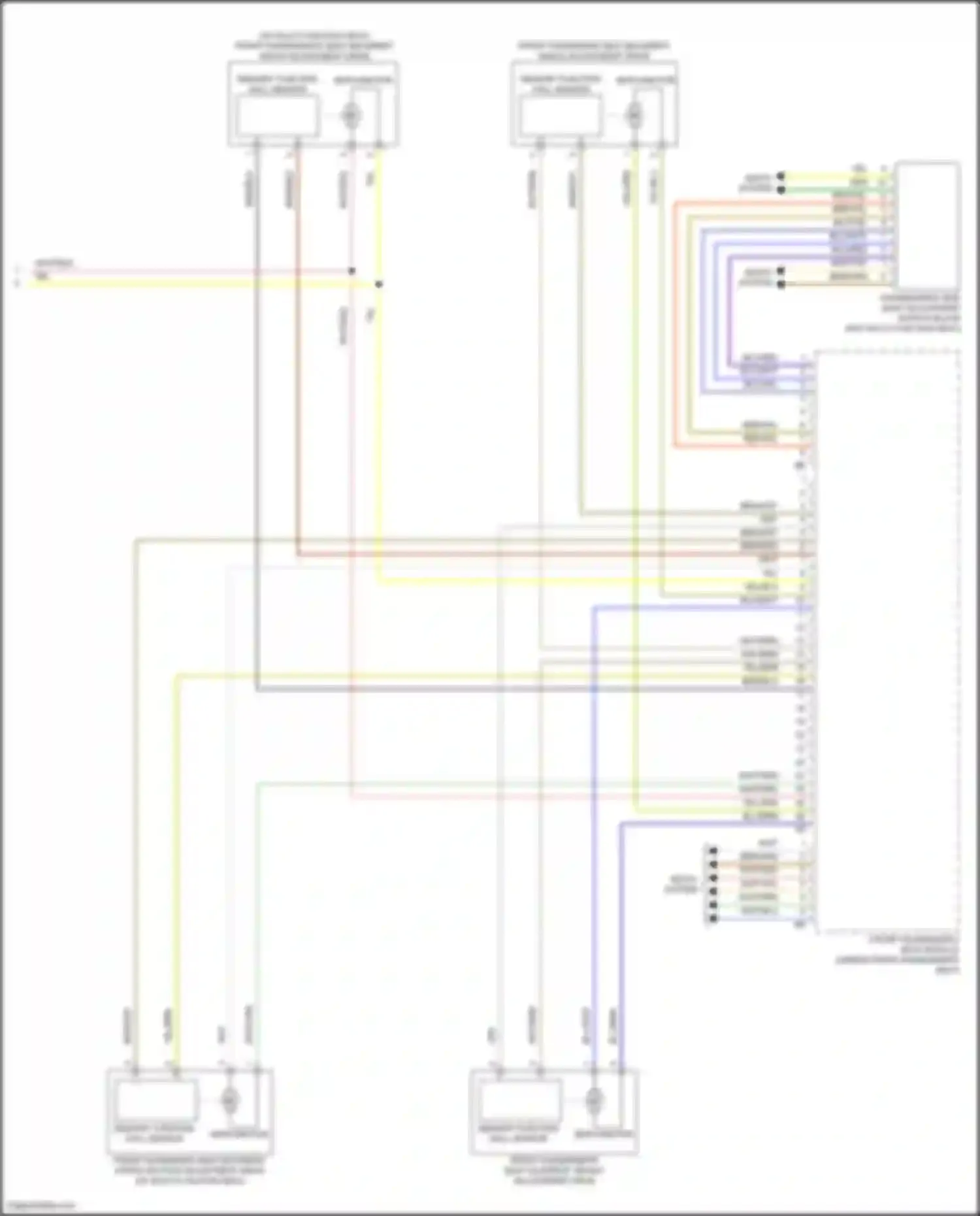 Wiring diagram seats system for BMW X5 G18 (2022-2023) (8 of 11)