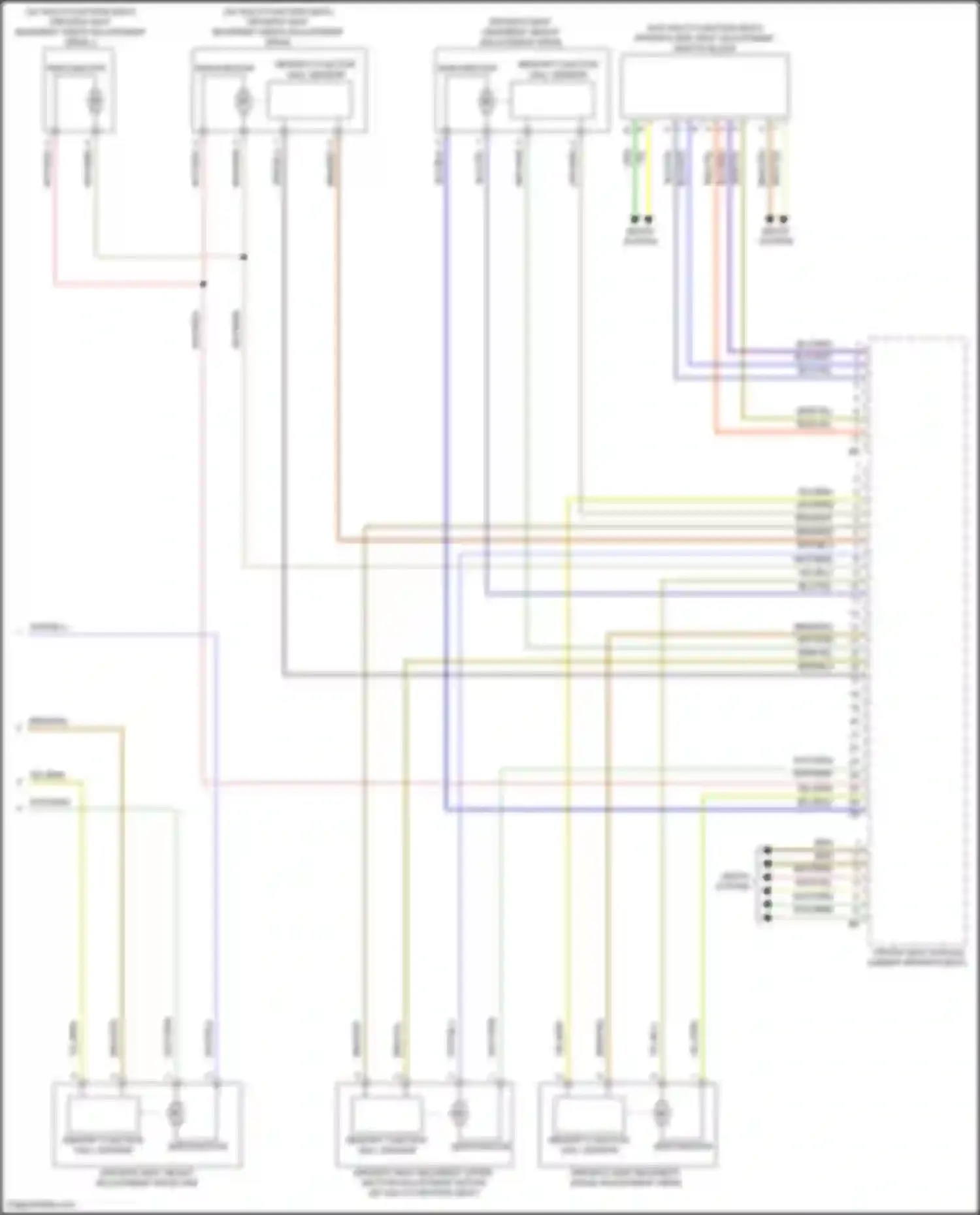 Wiring diagram seats system for BMW X5 G18 (2022-2023) (4 of 11)