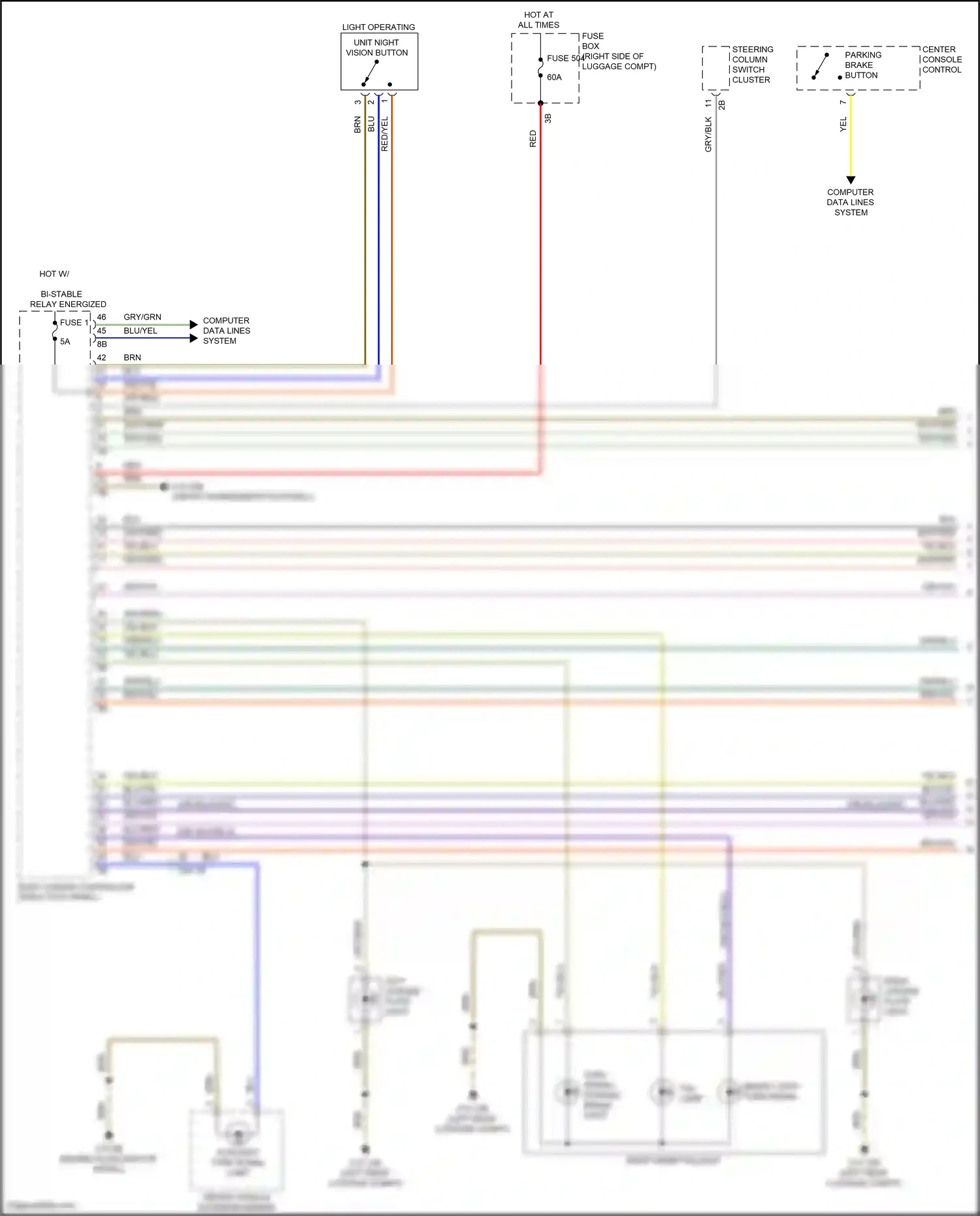 BMW X5 G18 (2022-2023) steering column switch cluster wiring diagram  (2 of 14)