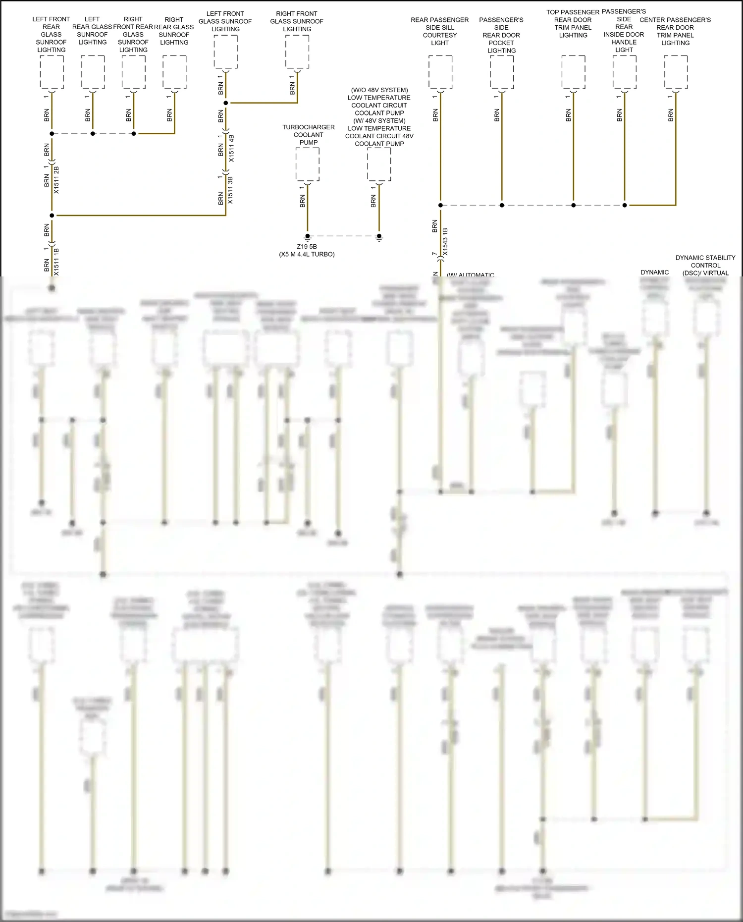 BMW X5 G18 (2022-2023) vertical dynamics platform wiring diagram  (1 of 4)