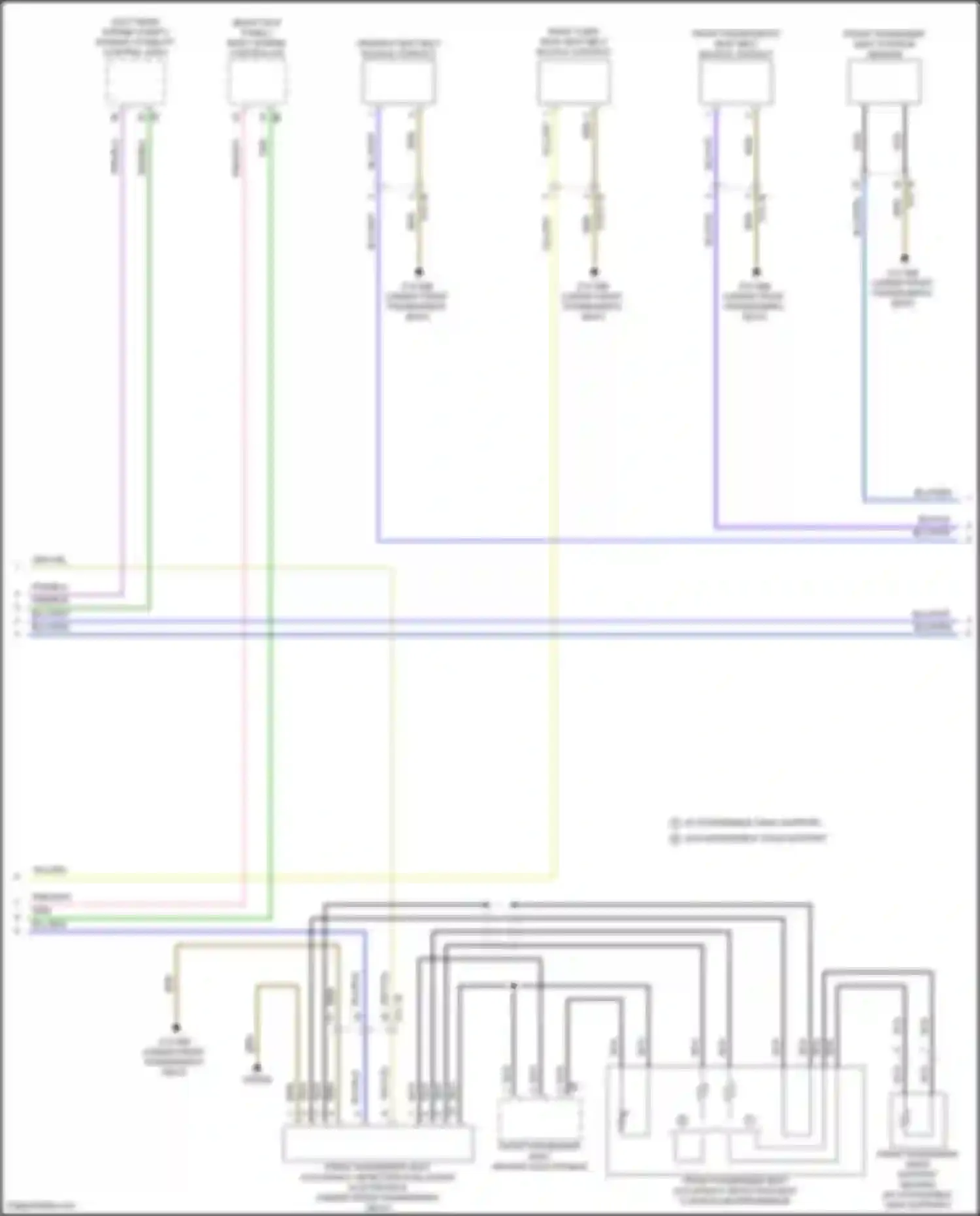 Wiring diagram w/ extendable thigh support for BMW X5 G18 (2022-2023) (3 of 3)