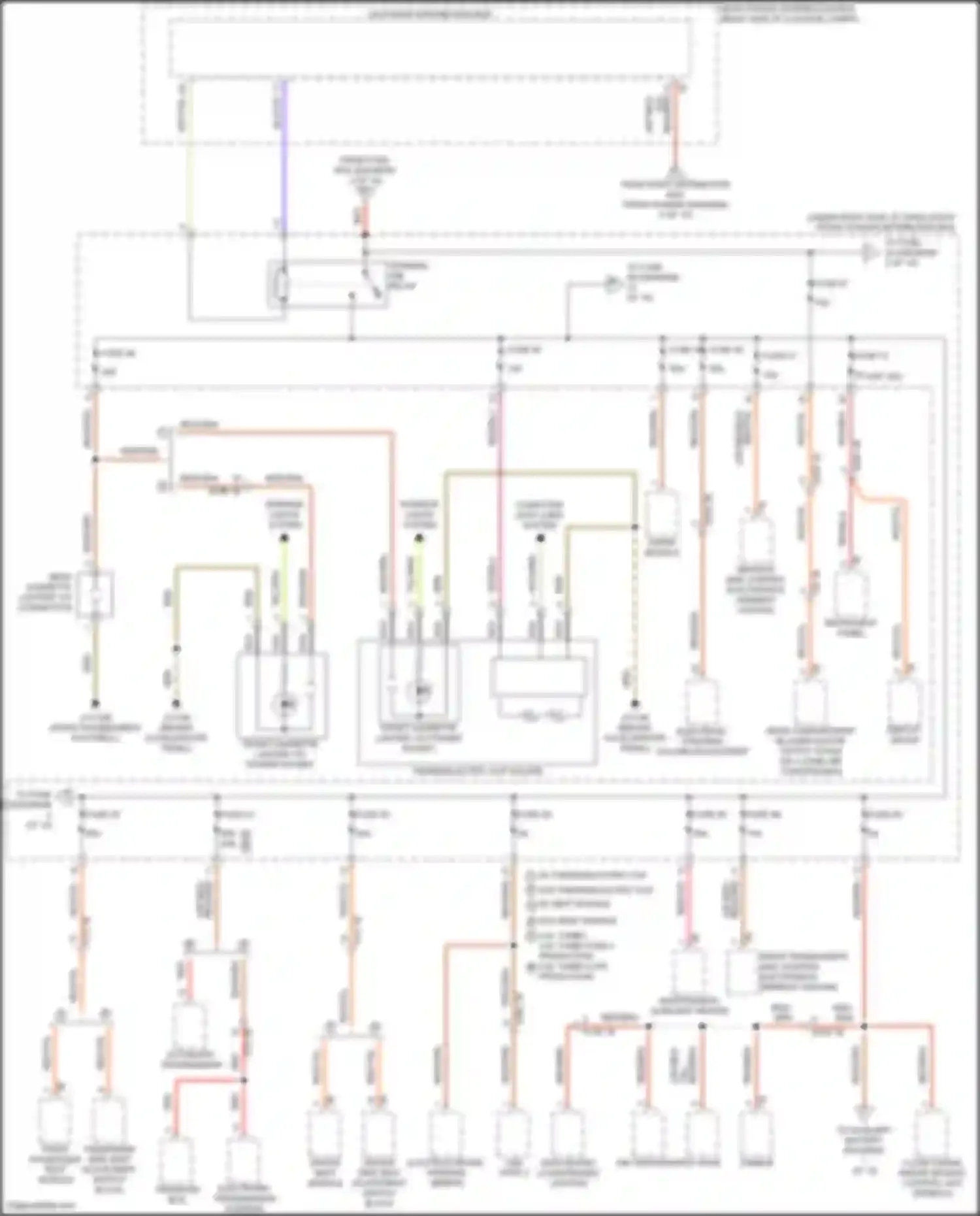 Wiring diagram w/ seat module for BMW X5 G18 (2022-2023) (2 of 4)