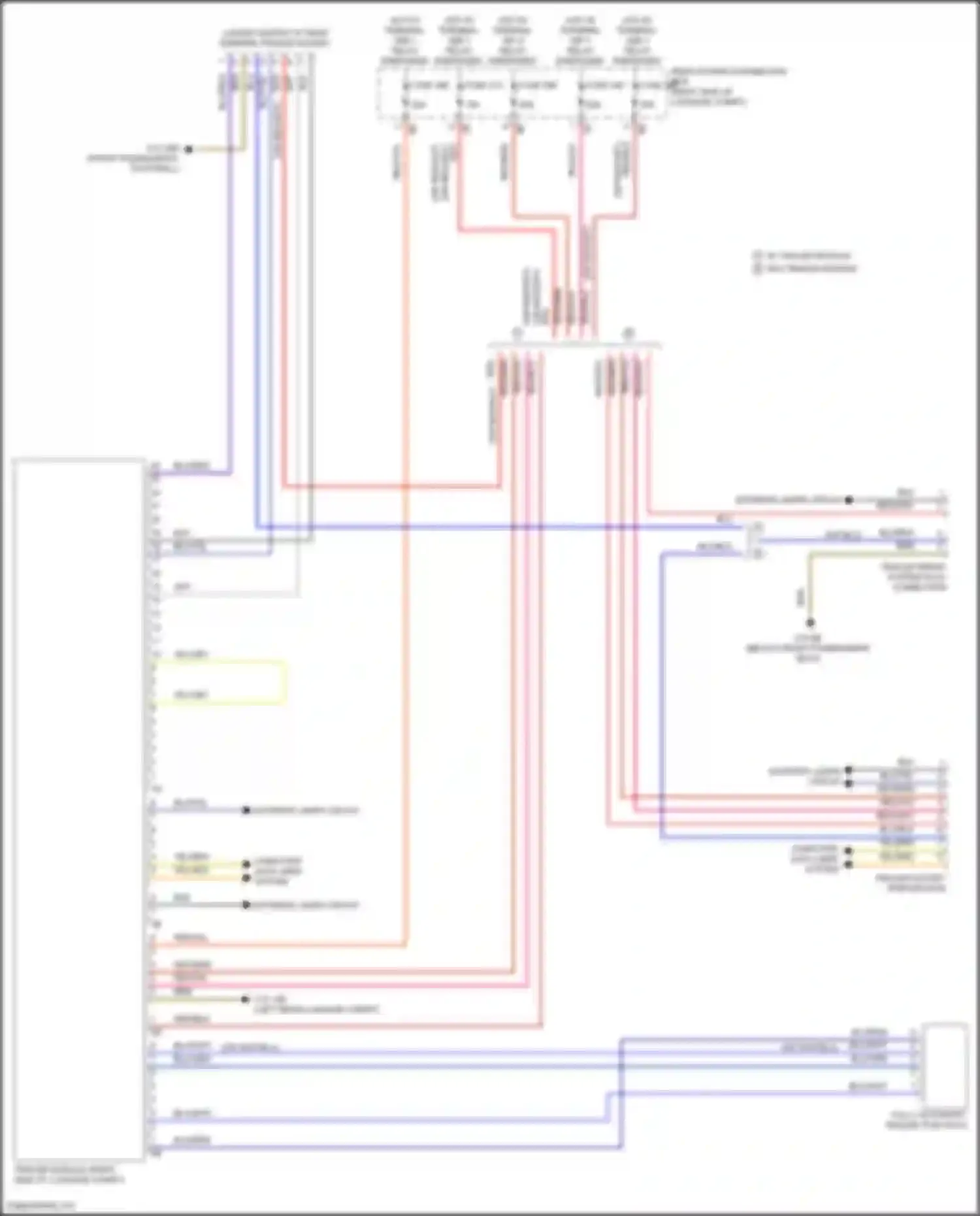 Wiring diagram w/ trailer module for BMW X5 G18 (2022-2023) (5 of 5)