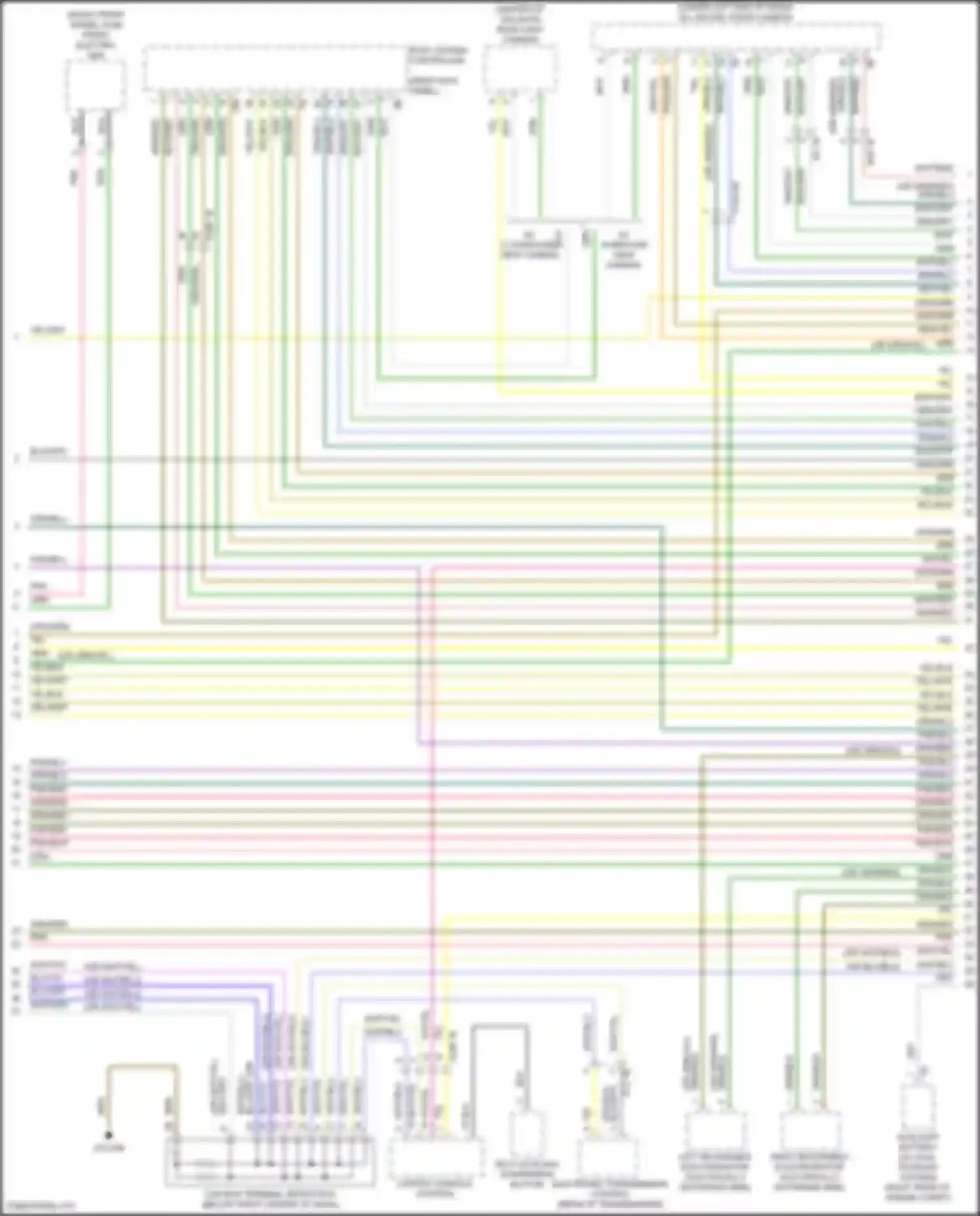 Wiring diagram w/o surround view camera for BMW X5 G18 (2022-2023) (2 of 3)