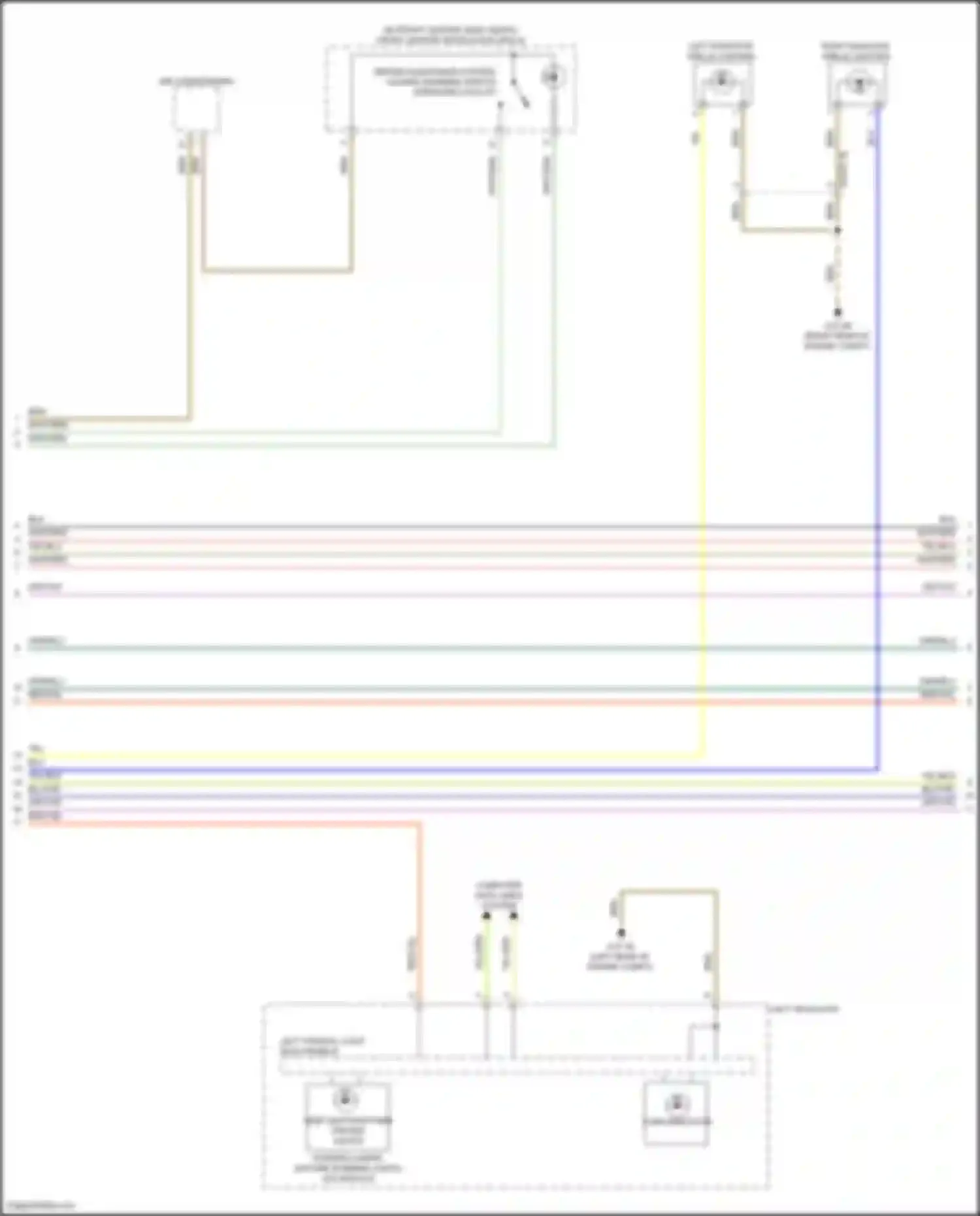 X6 M BMW F96 facelift (2023-2024): Exterior lamps circuit (2 of 4)
