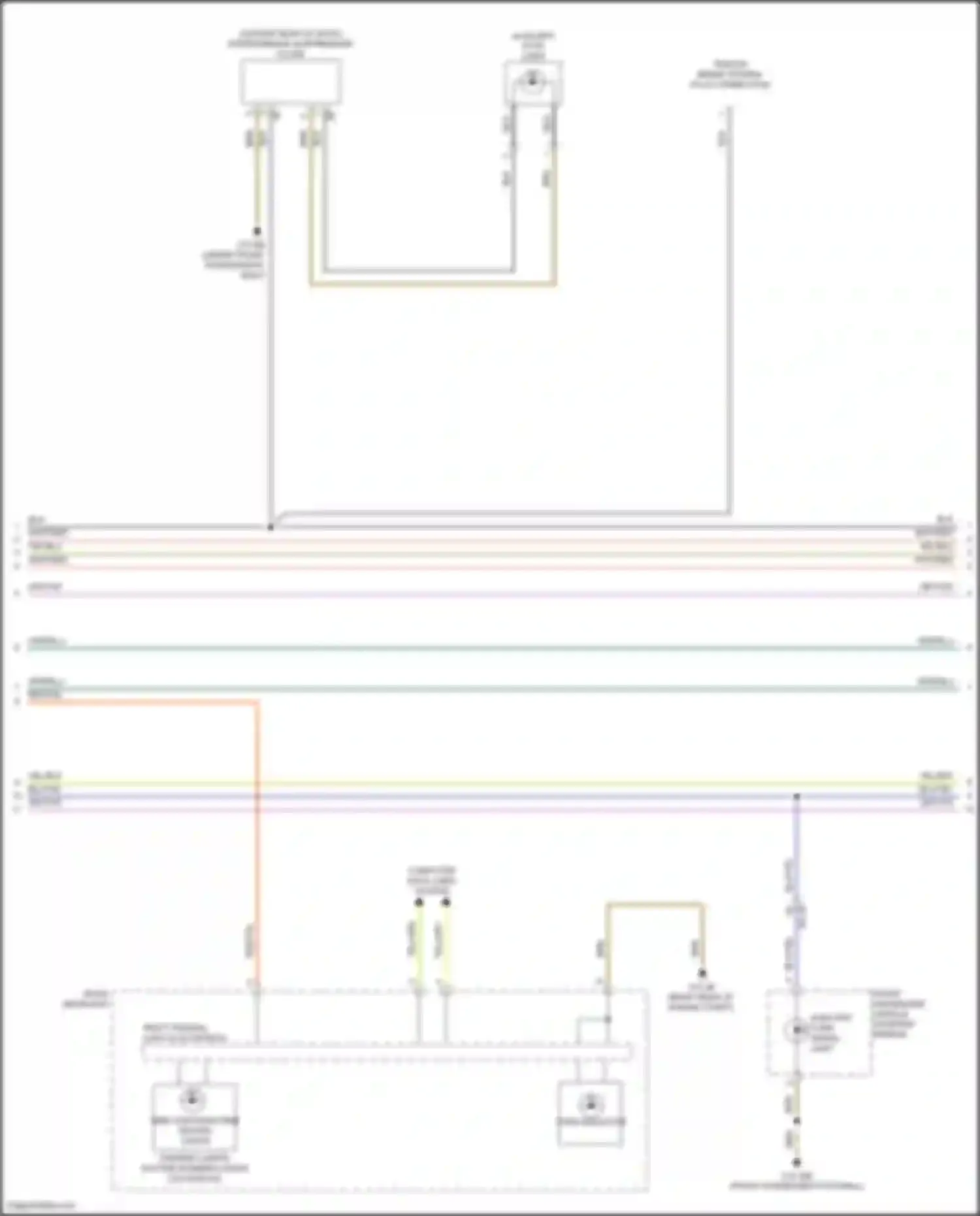 X6 M BMW F96 facelift (2023-2024): Exterior lamps circuit (3 of 4)