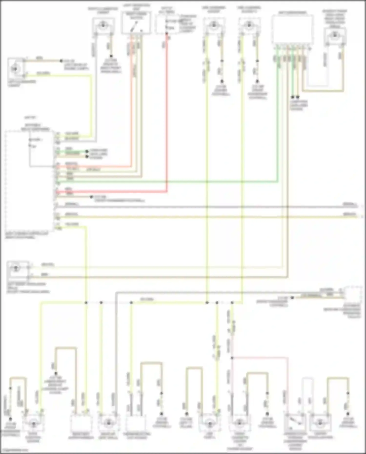X6 M BMW F96 facelift (2023-2024): Instrument illumination circuit (1 of 2)