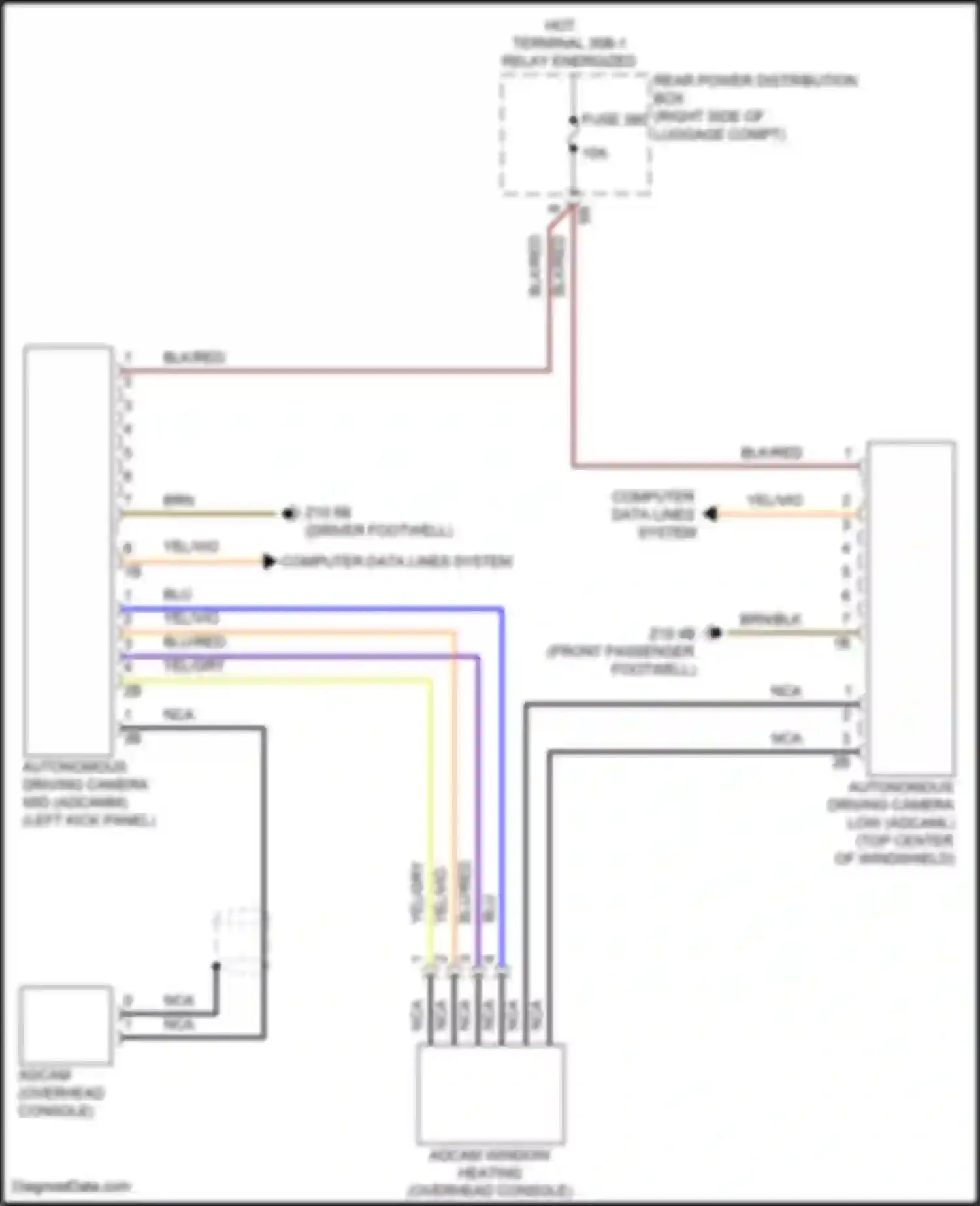 X6 M BMW F96 facelift (2023-2024): Automated driving camera circuit