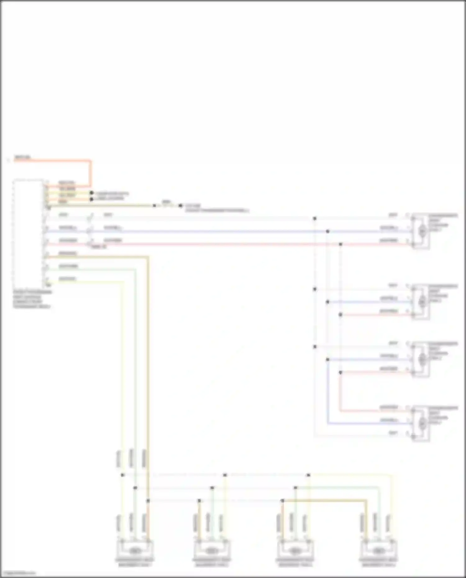 X6 M BMW F96 facelift (2023-2024): Seat ventilation circuit (2 of 2)