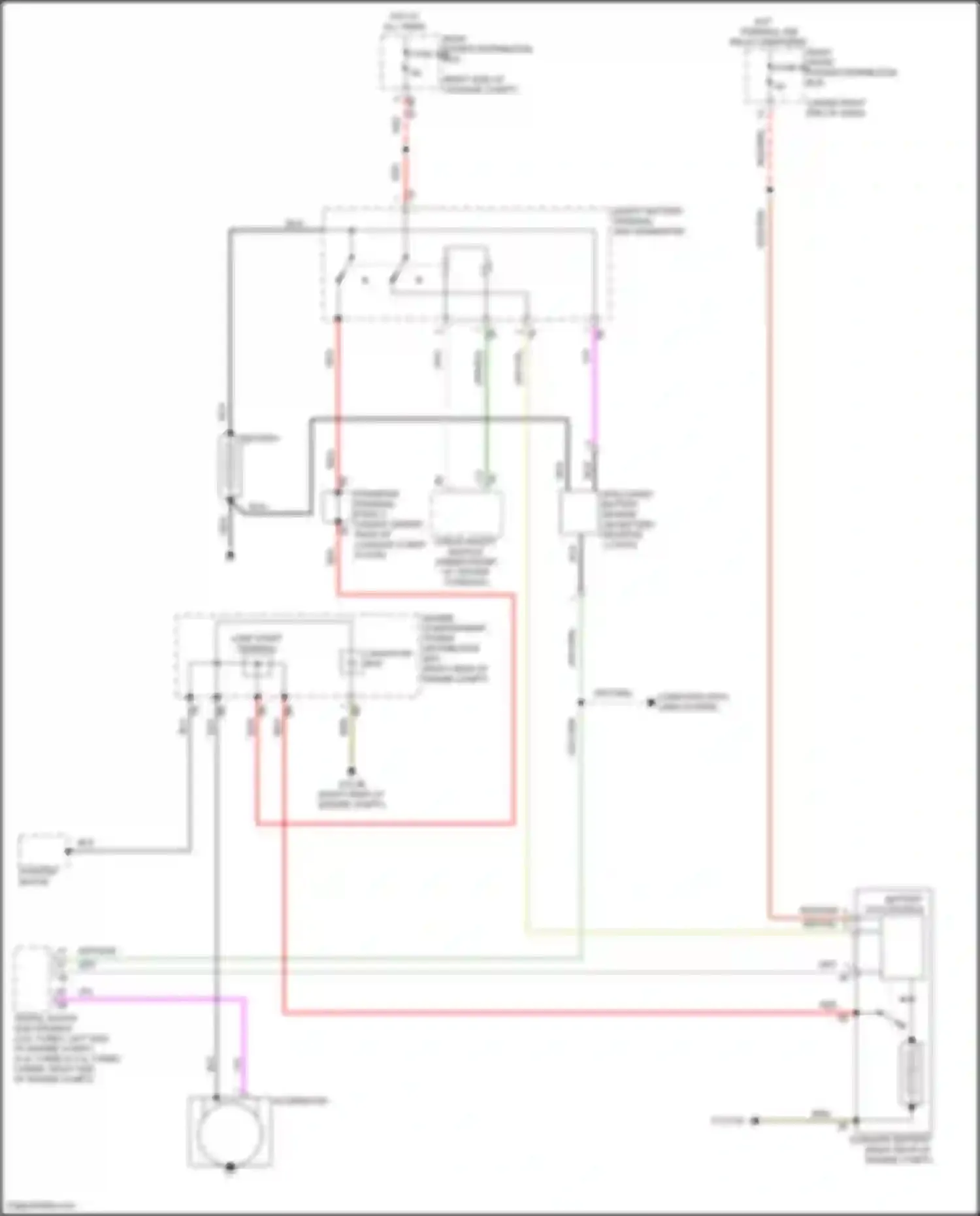 X6 M BMW F96 facelift (2023-2024): Charging circuit, w/ dual storage system