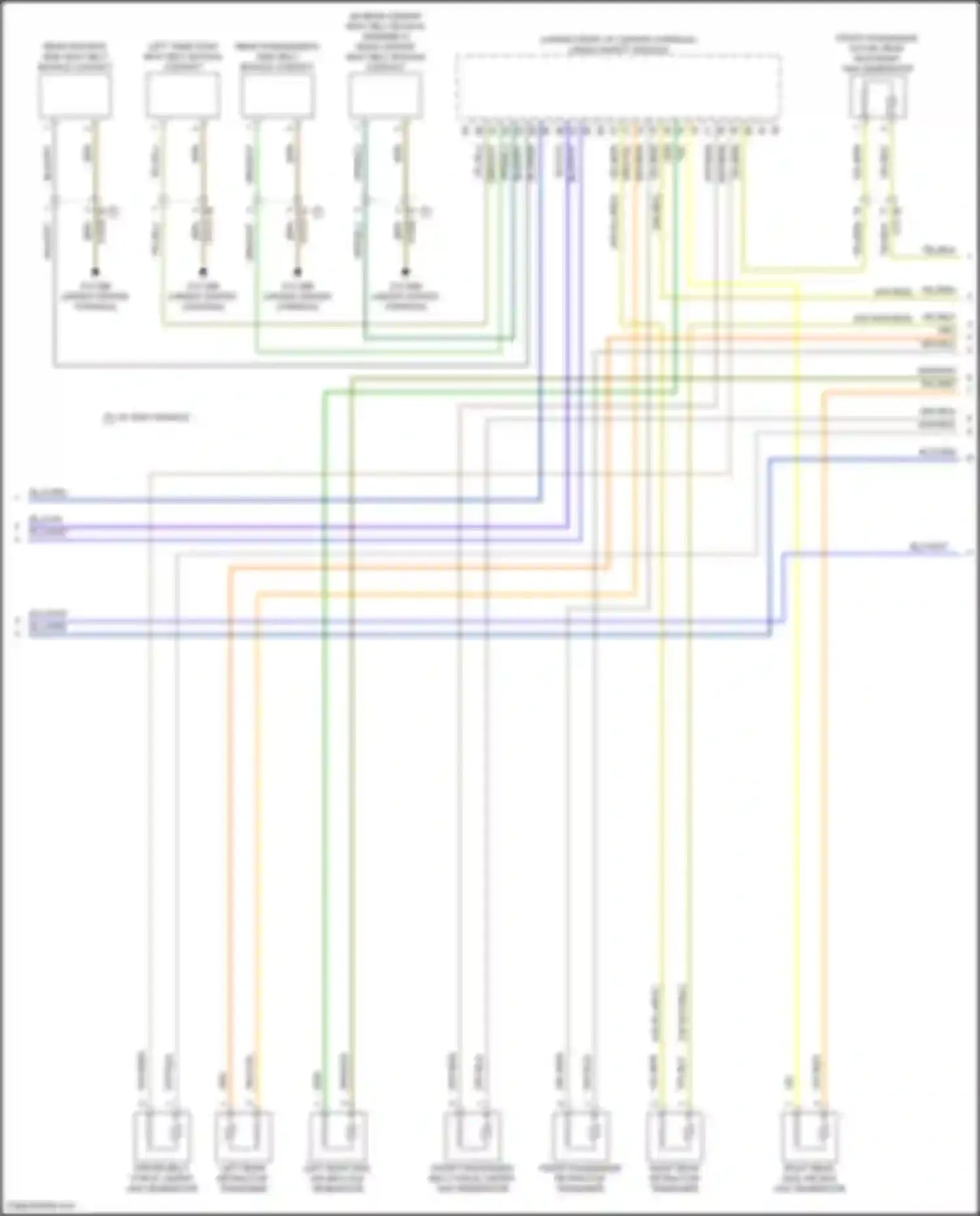 X6 M BMW F96 facelift (2023-2024): Supplemental restraints circuit (3 of 4)