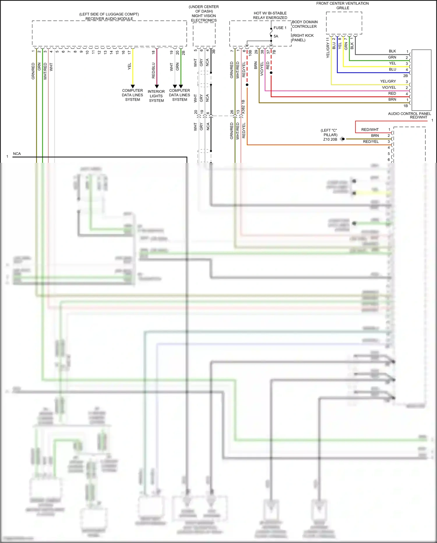 BMW X6 M F96 facelift (2023-2024) audio control panel wiring diagram  (4 of 8)