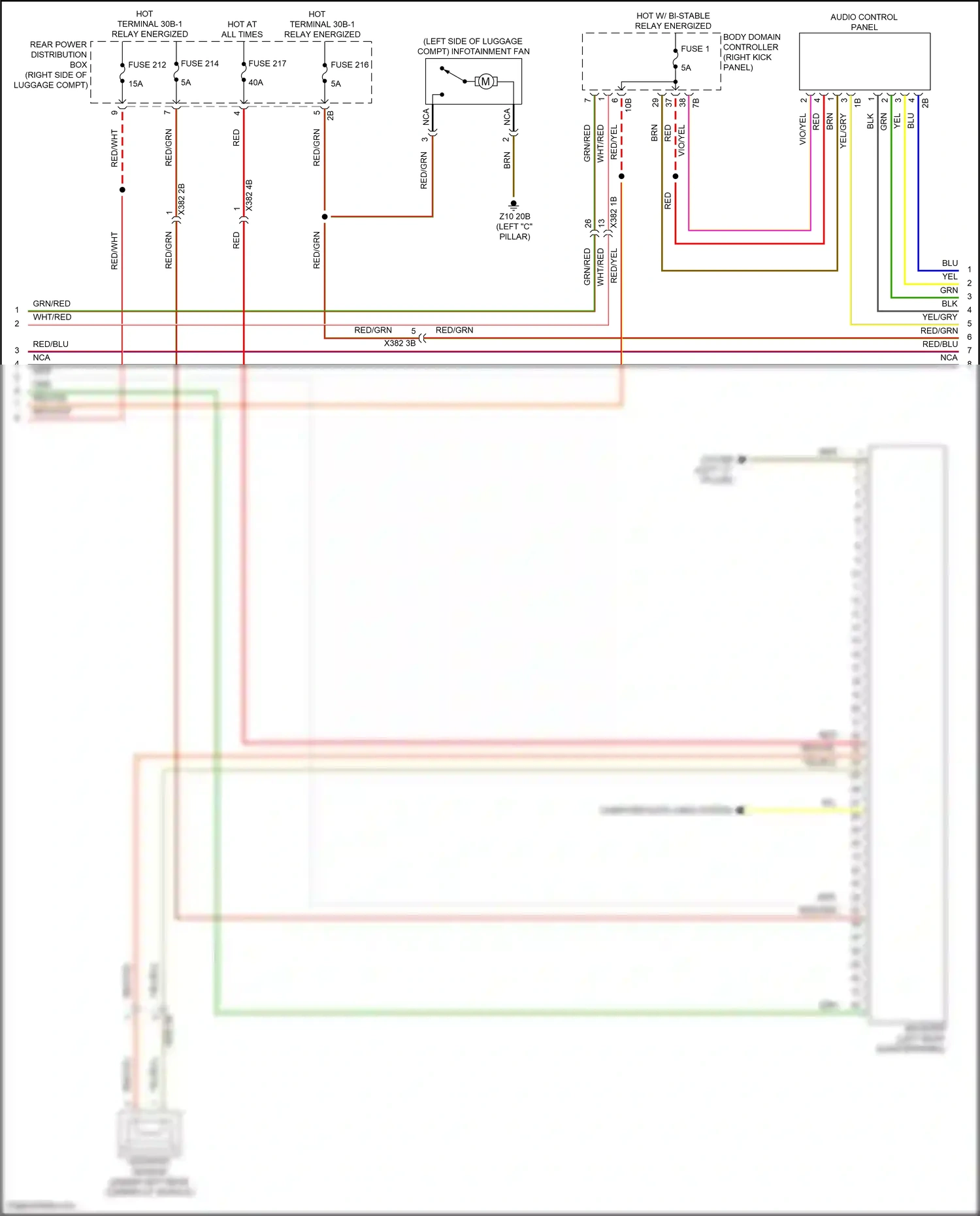 BMW X6 M F96 facelift (2023-2024) body domain controller wiring diagram  (9 of 42)