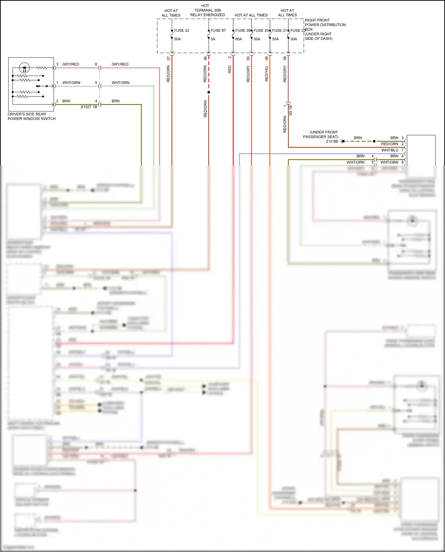 BMW X6 M F96 facelift (2023-2024) computer data lines system wiring diagram  (99 of 101)
