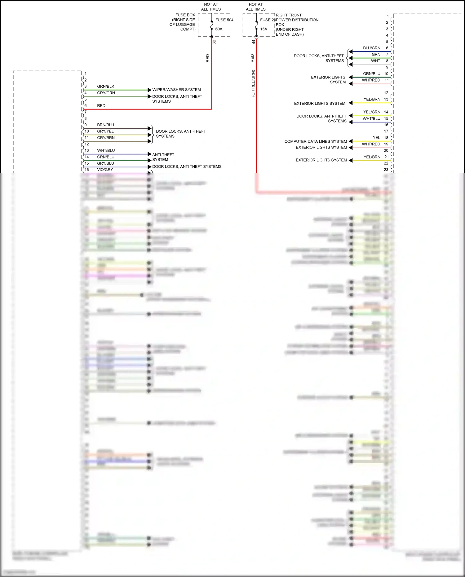 BMW X6 M F96 facelift (2023-2024) computer data lines system wiring diagram  (65 of 101)