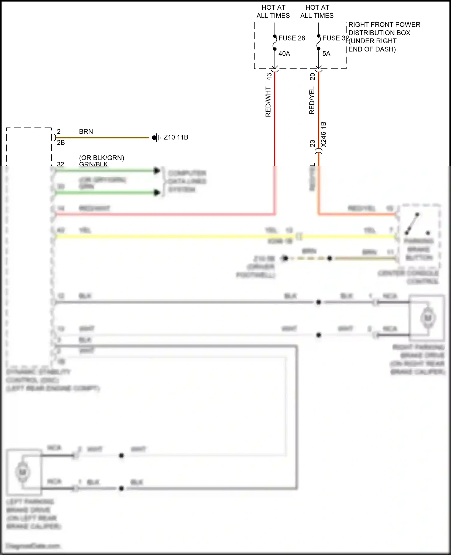 BMW X6 M F96 facelift (2023-2024) computer data lines system wiring diagram  (30 of 101)