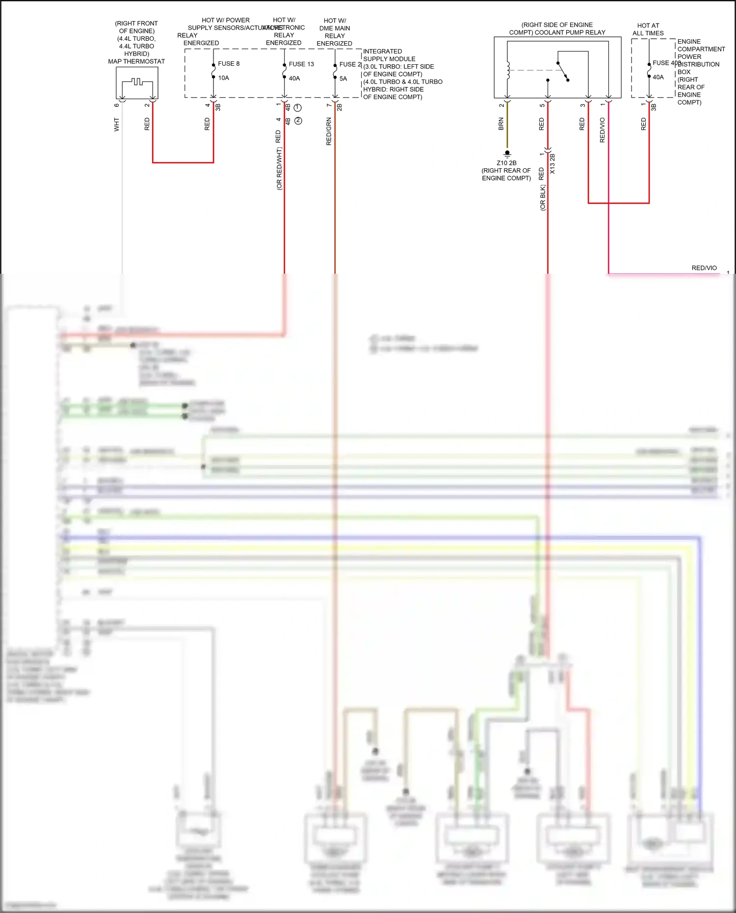 BMW X6 M F96 facelift (2023-2024) engine compartment power distribution box wiring diagram  (4 of 18)