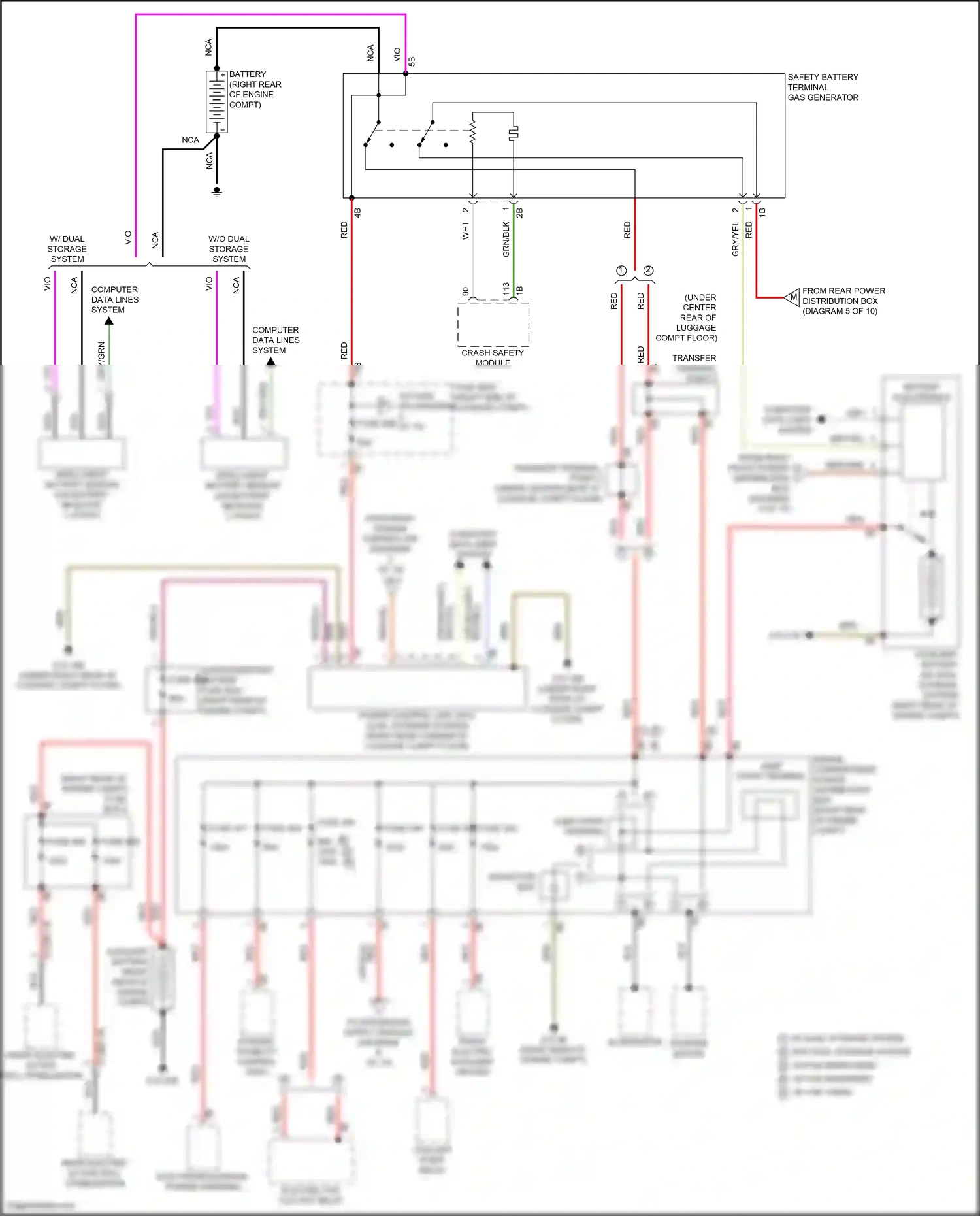 BMW X6 M F96 facelift (2023-2024) front electric active roll stabilization wiring diagram  (1 of 1)