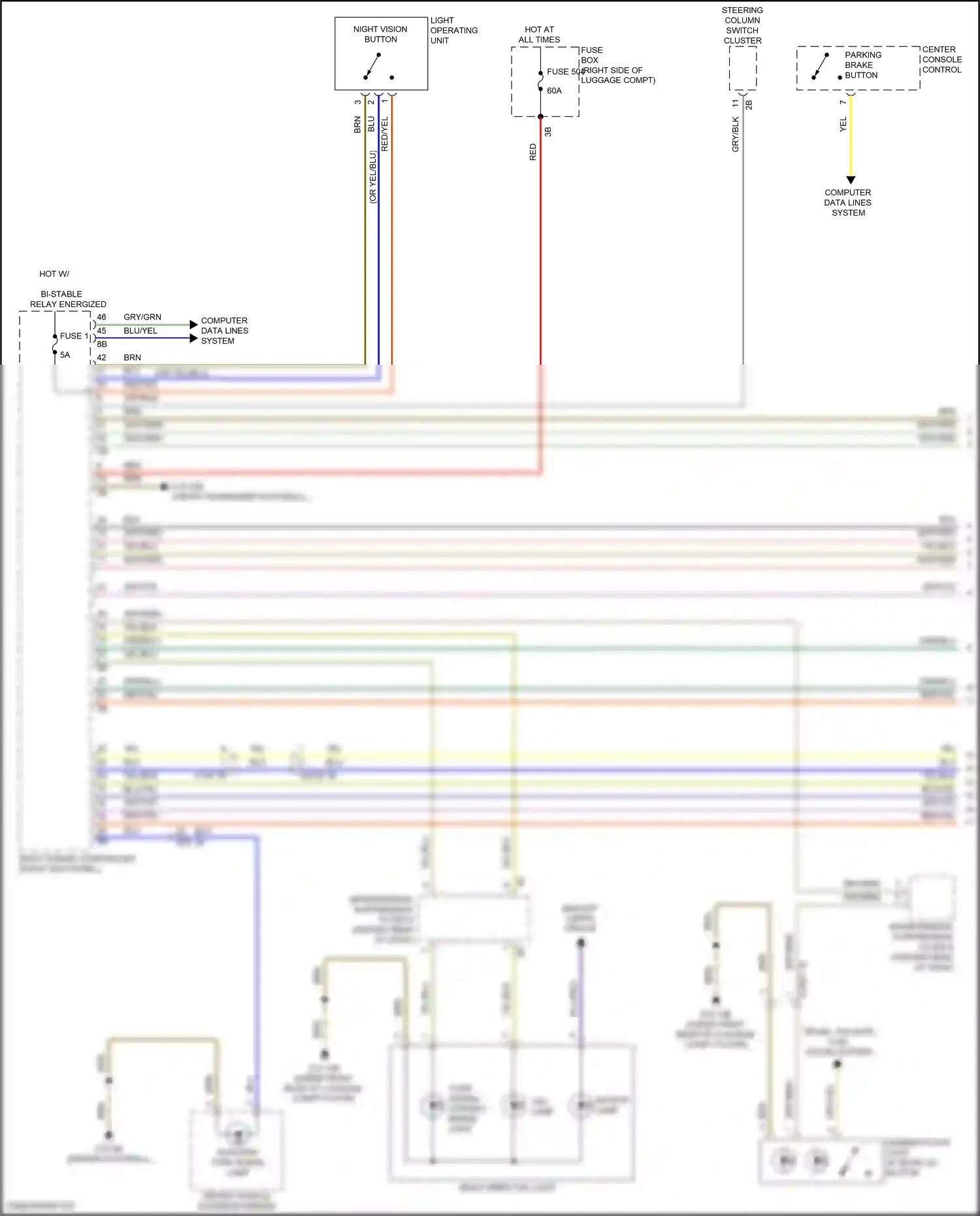 BMW X6 M F96 facelift (2023-2024) light operating unit wiring diagram  (3 of 5)