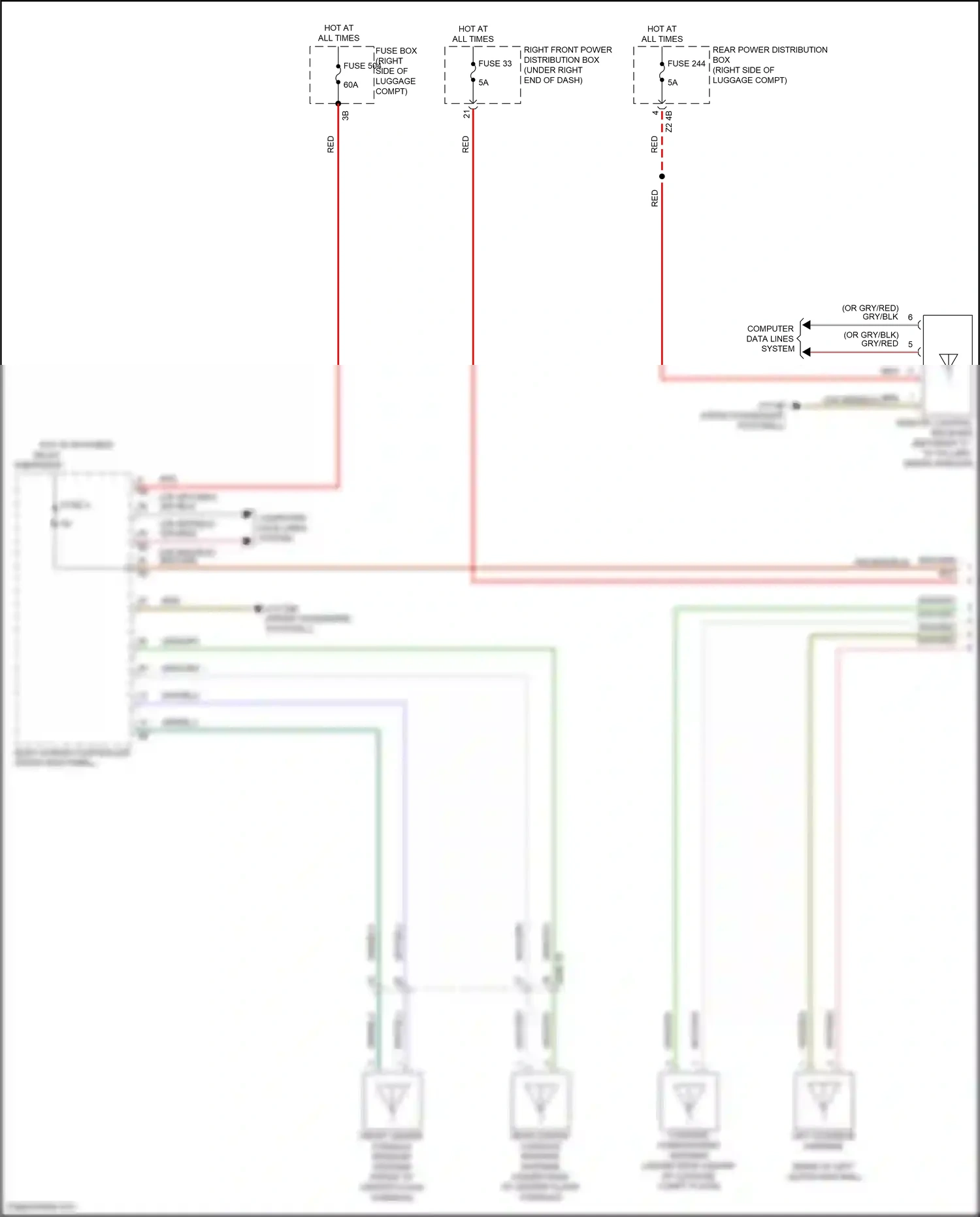 BMW X6 M F96 facelift (2023-2024) remote control receiver wiring diagram  (1 of 7)