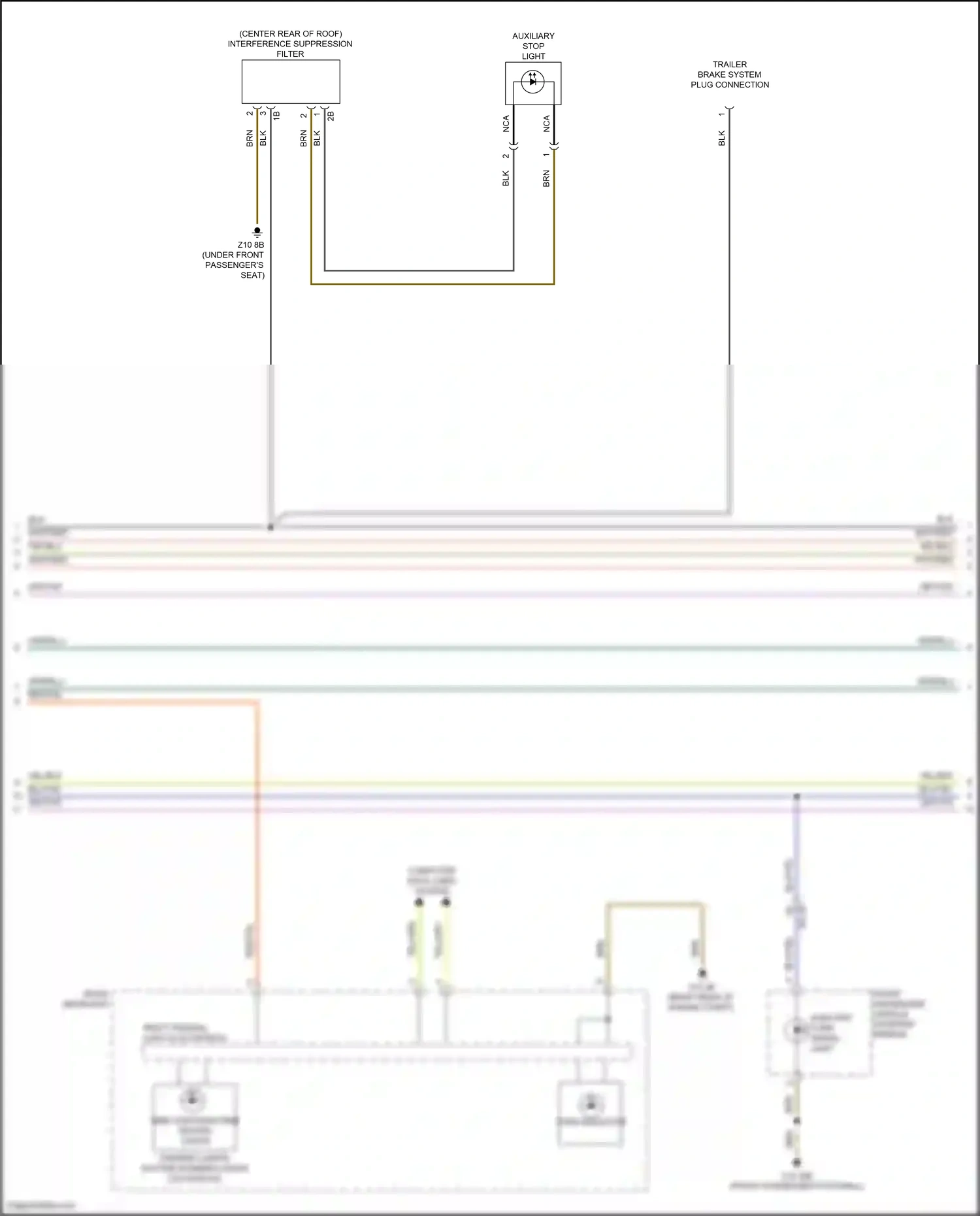 BMW X6 M F96 facelift (2023-2024) right frontal light electronics wiring diagram  (1 of 2)