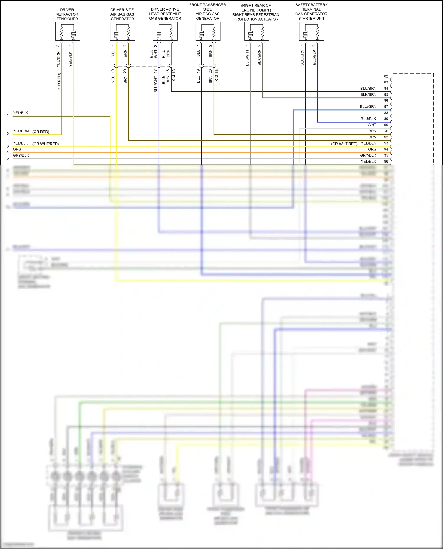 BMW X6 M F96 facelift (2023-2024) steering column switch cluster wiring diagram  (10 of 12)