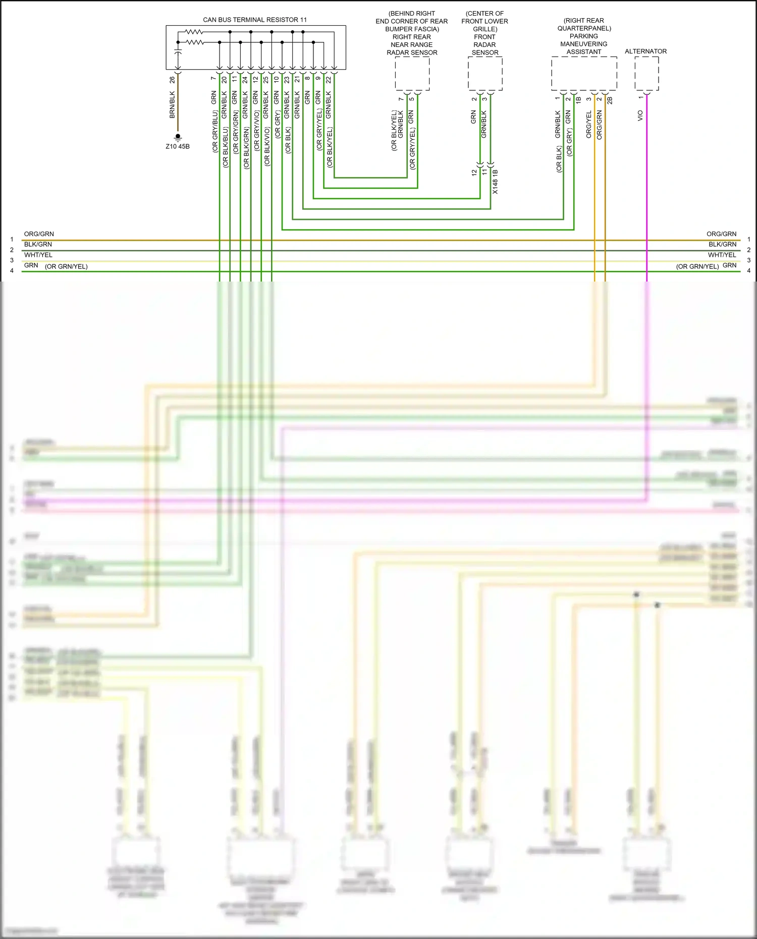 BMW X6 M F96 facelift (2023-2024) trailer module wiring diagram  (3 of 6)
