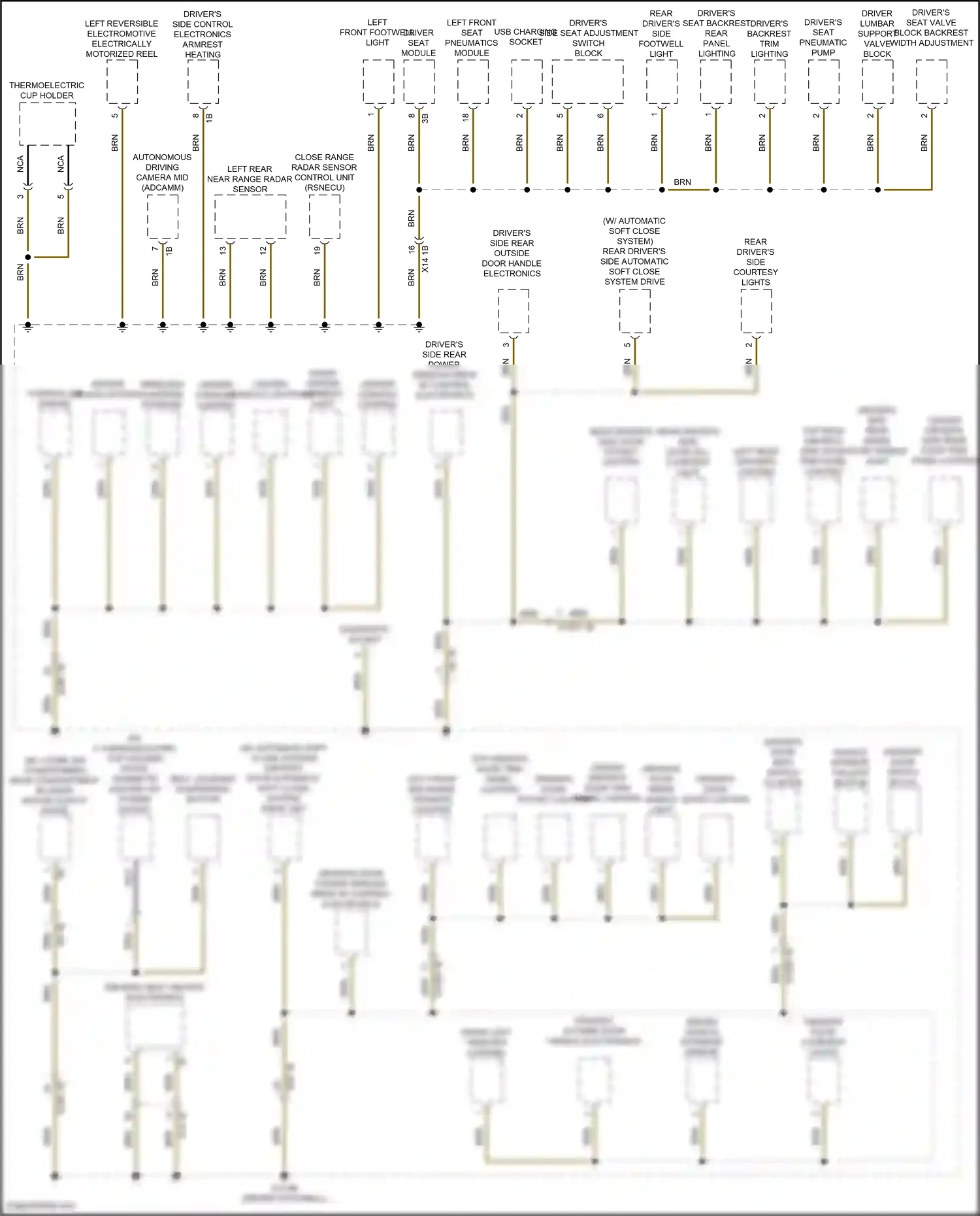 BMW X6 M F96 facelift (2023-2024) usb charging socket wiring diagram  (1 of 3)