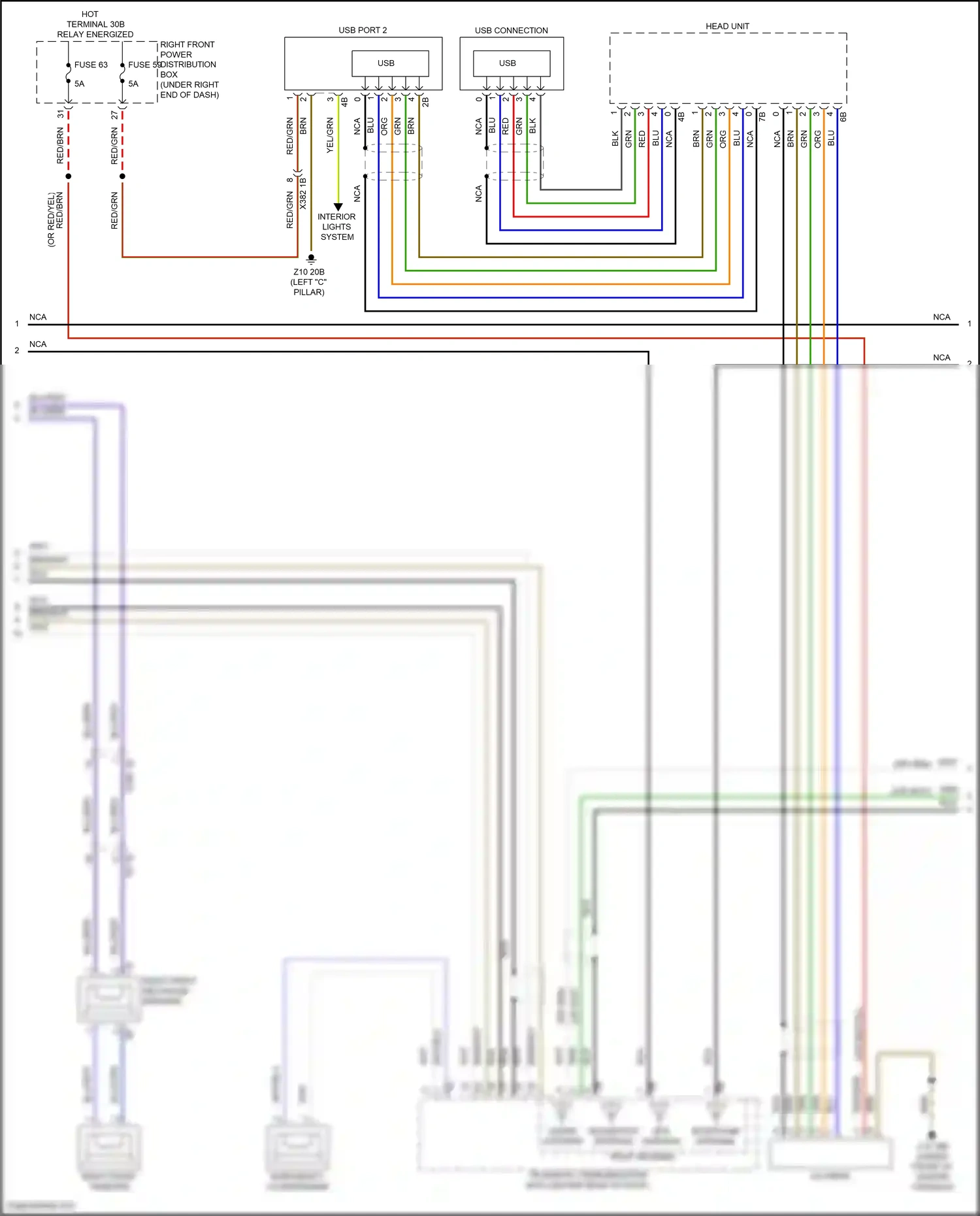 BMW X6 M F96 facelift (2023-2024) usb connection wiring diagram  (1 of 6)