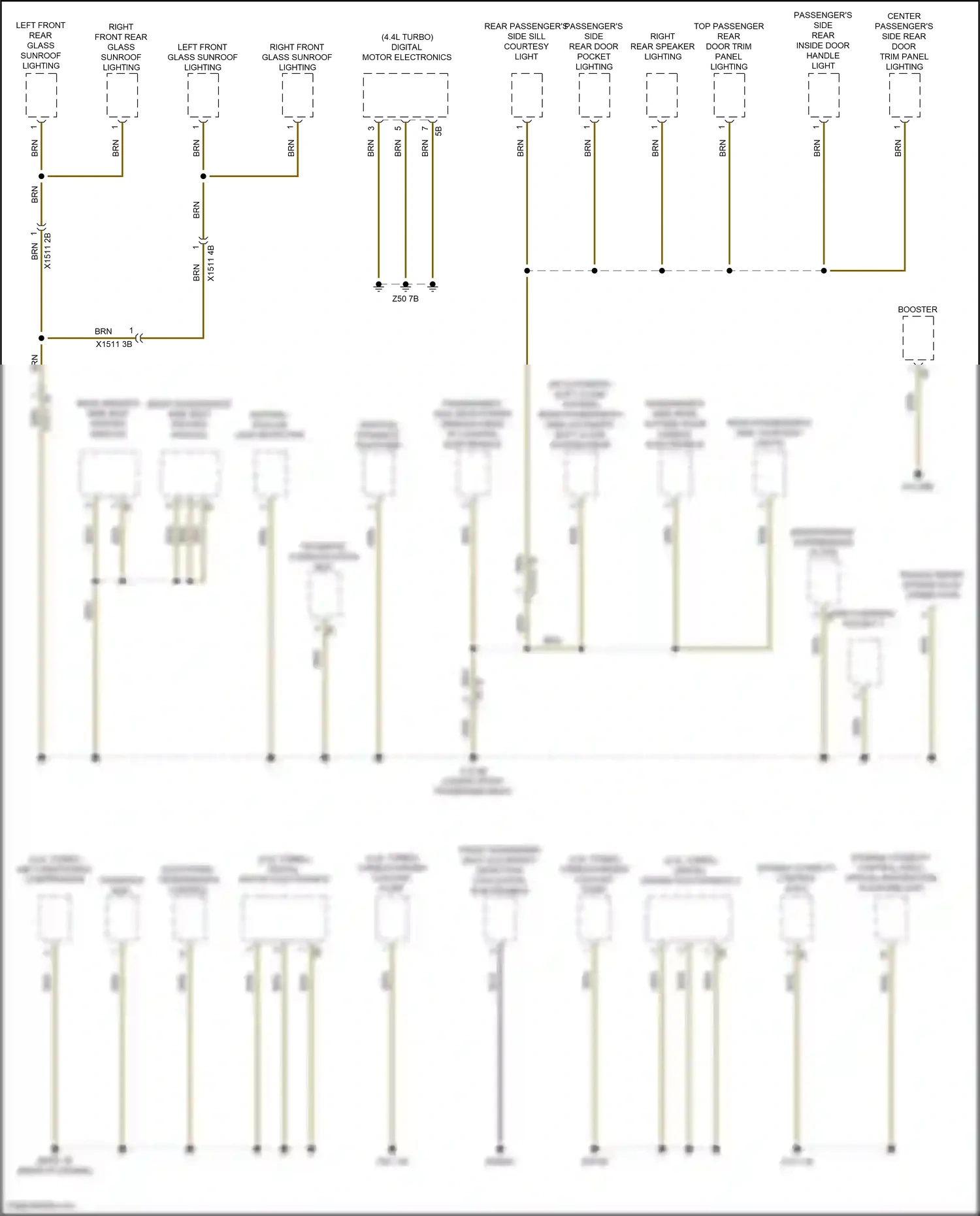 BMW X6 M F96 facelift (2023-2024) vertical dynamics platform wiring diagram  (1 of 4)