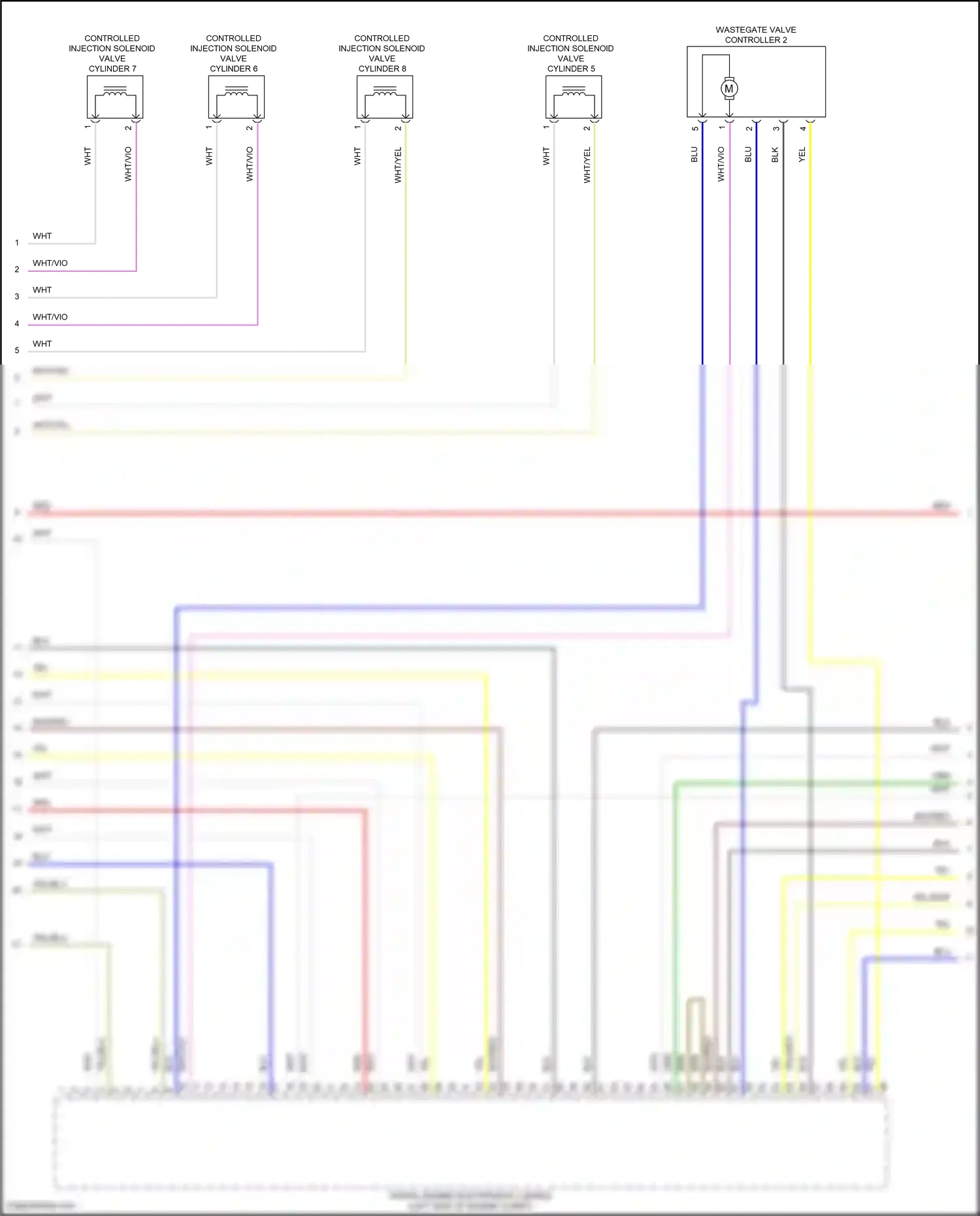 BMW X6 M F96 facelift (2023-2024) wastegate valve controller 2 wiring diagram  (1 of 1)
