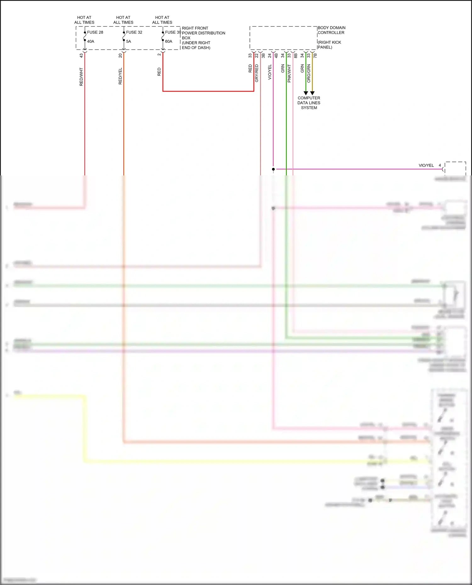 BMW X6 M F96 facelift (2023-2024) wiper module wiring diagram  (1 of 5)