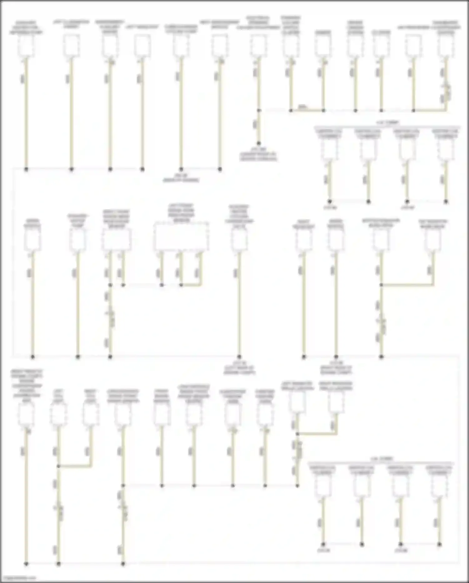 X6 M BMW F96 (2019-2023): Ground distribution circuit (3 of 7)