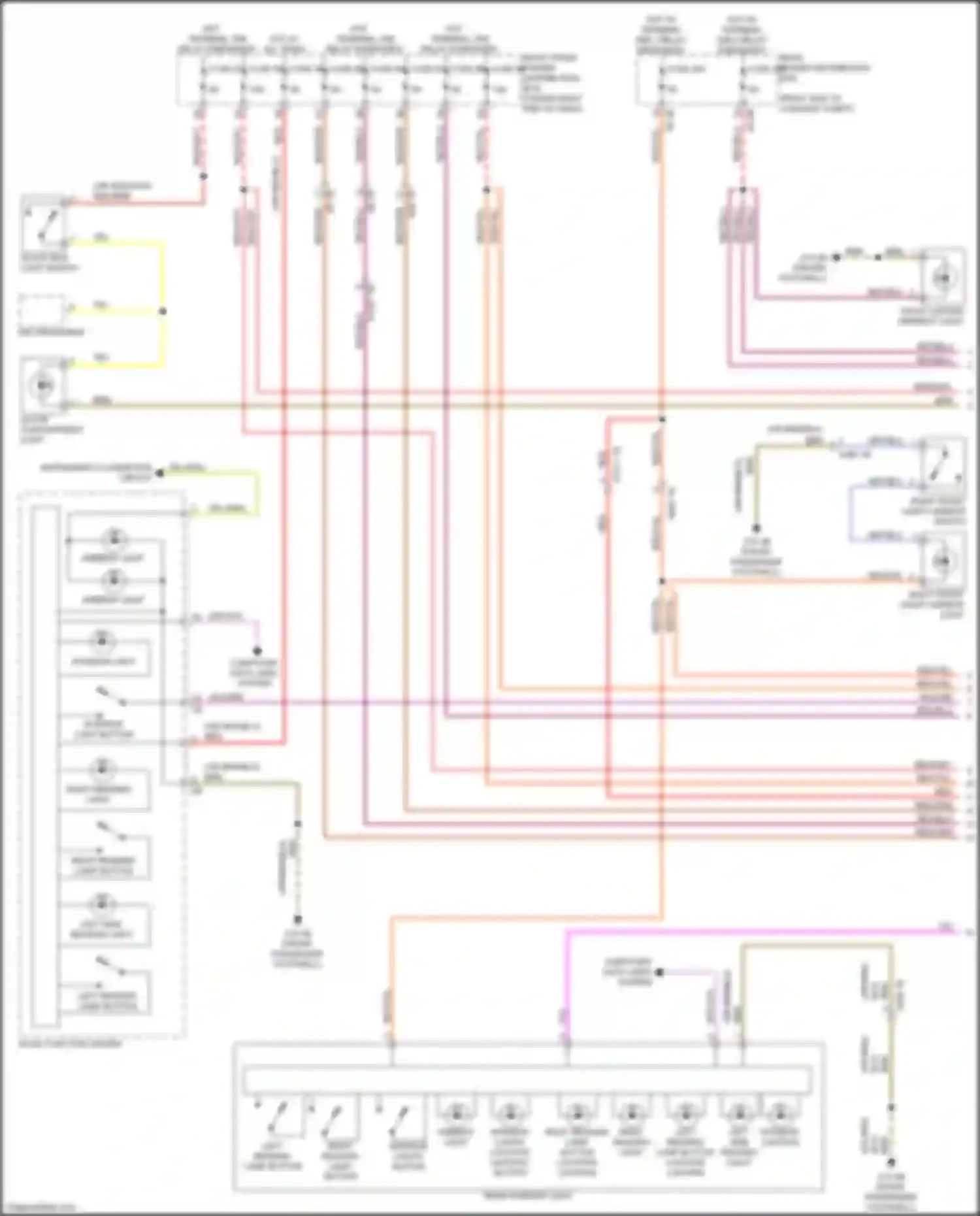X6 M BMW F96 (2019-2023): Courtesy lamps circuit (1 of 6)