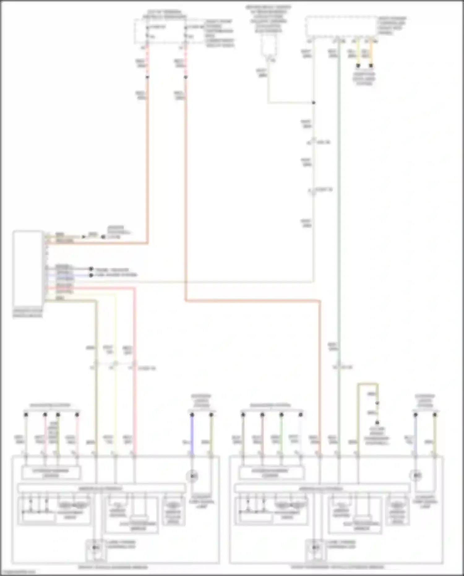 X6 M BMW F96 (2019-2023): Memory mirrors circuit